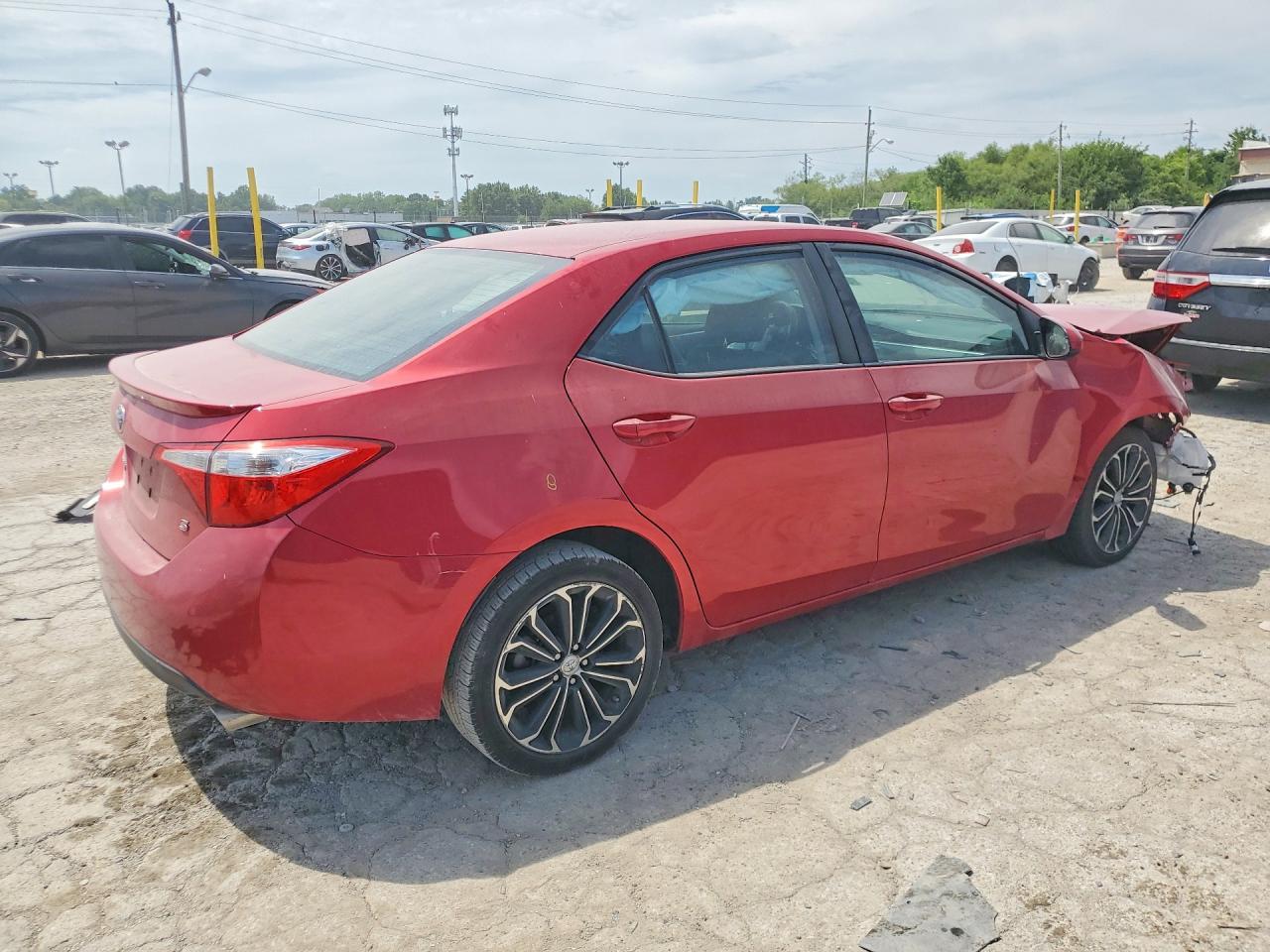 2015 Toyota Corolla S Plus Red vin: 2T1BURHEXFC249146