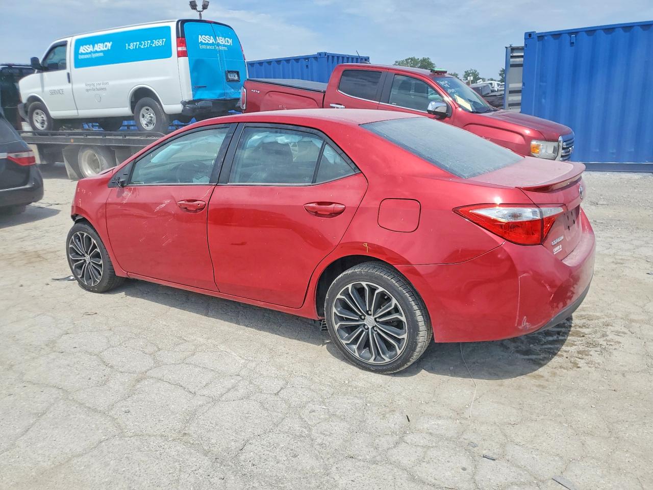 2015 Toyota Corolla S Plus Red vin: 2T1BURHEXFC249146