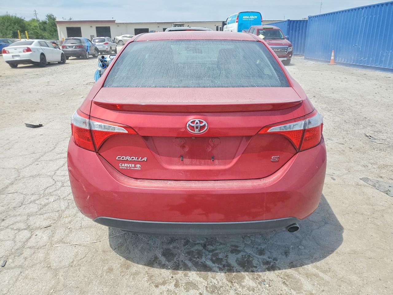 2015 Toyota Corolla S Plus Red vin: 2T1BURHEXFC249146