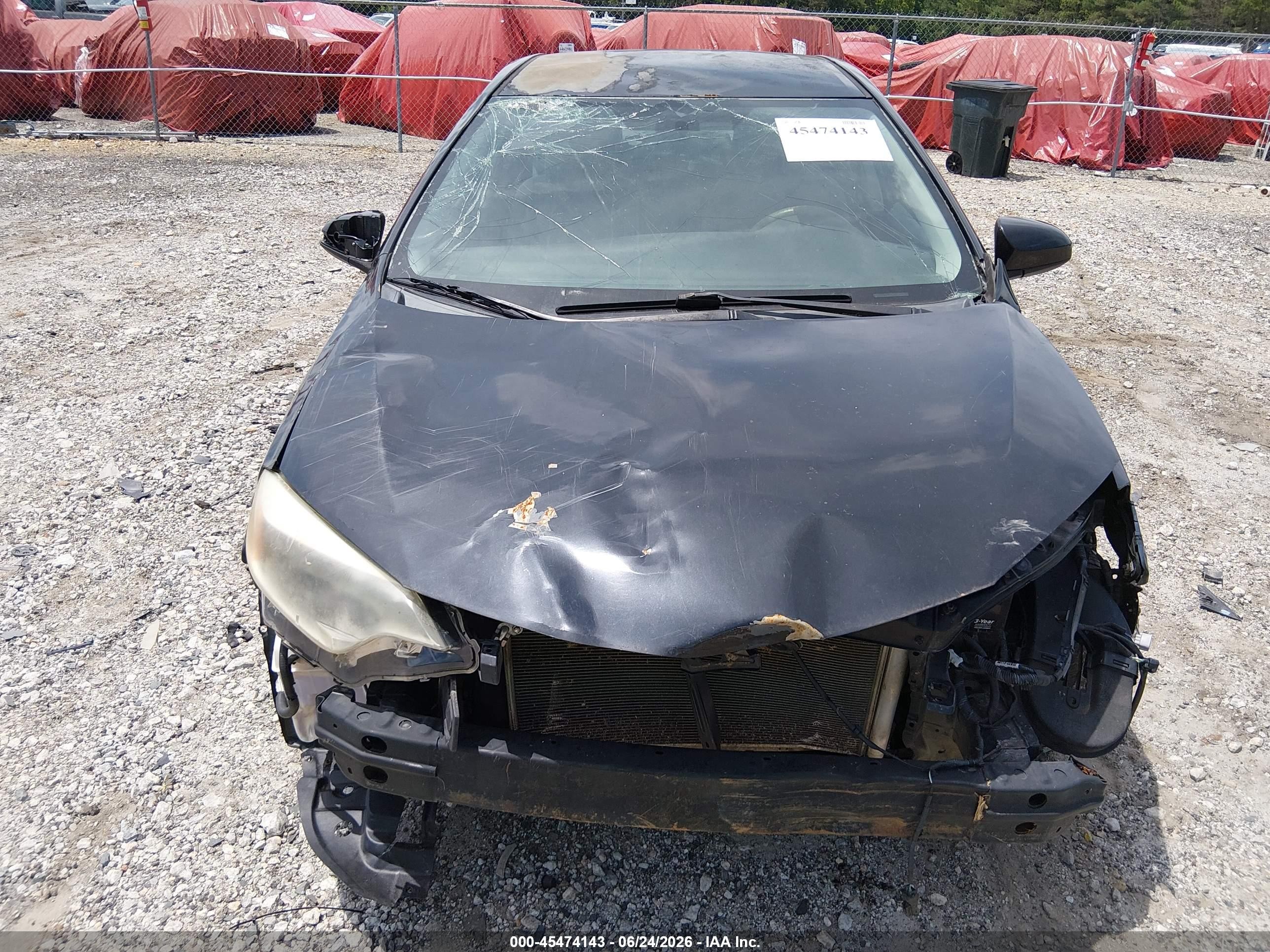 2015 Toyota Corolla L Black vin: 2T1BURHEXFC256095