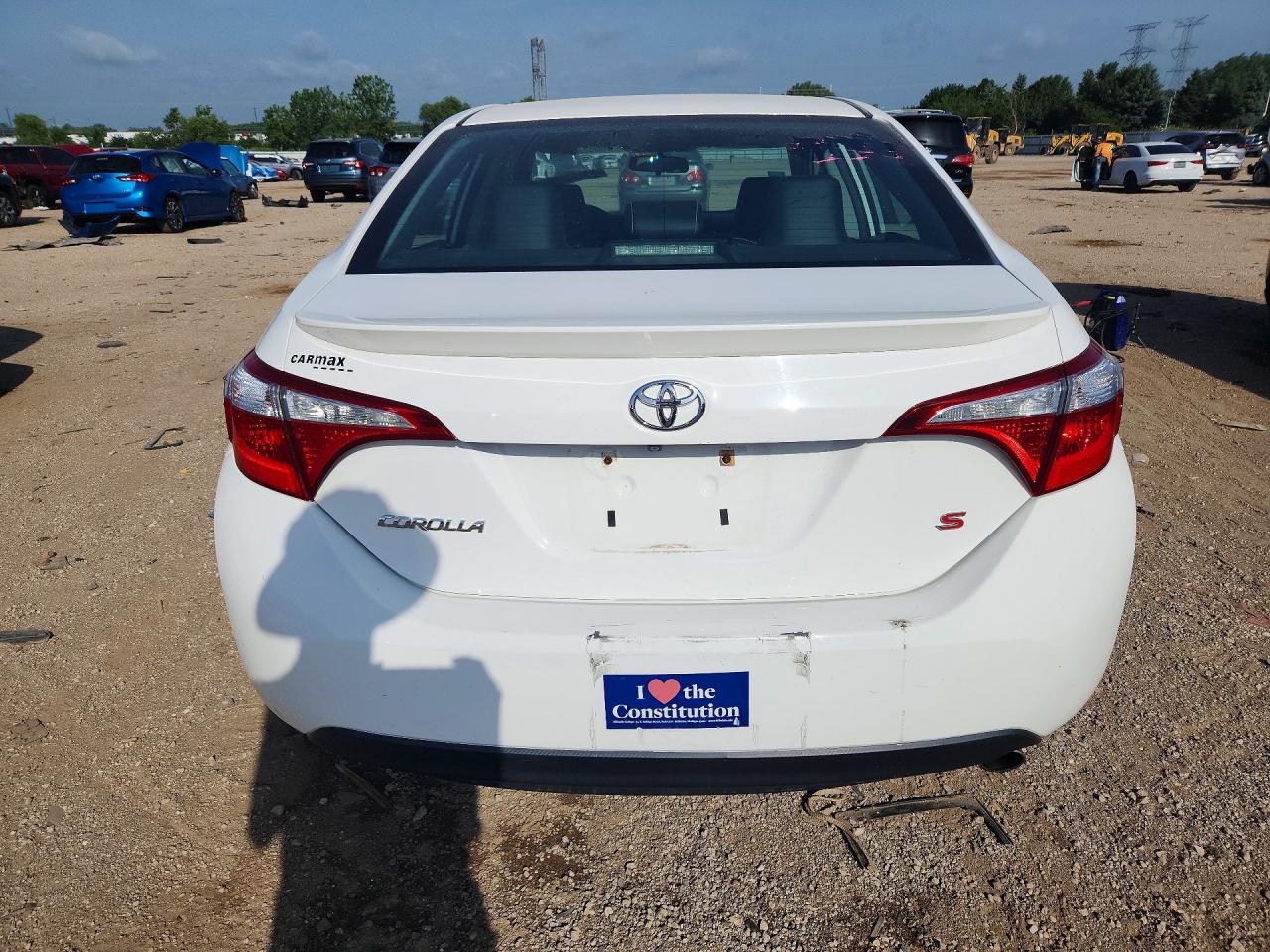 2015 Toyota Corolla S Plus White vin: 2T1BURHEXFC265752