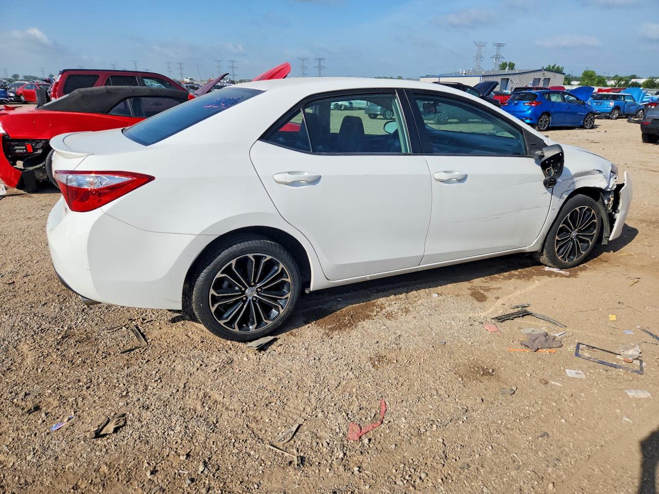 2015 Toyota Corolla S Plus White vin: 2T1BURHEXFC265752