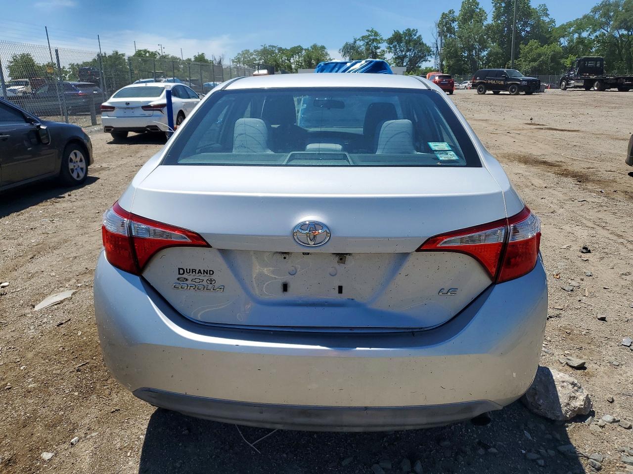 2015 Toyota Corolla Le Silver vin: 2T1BURHEXFC273379