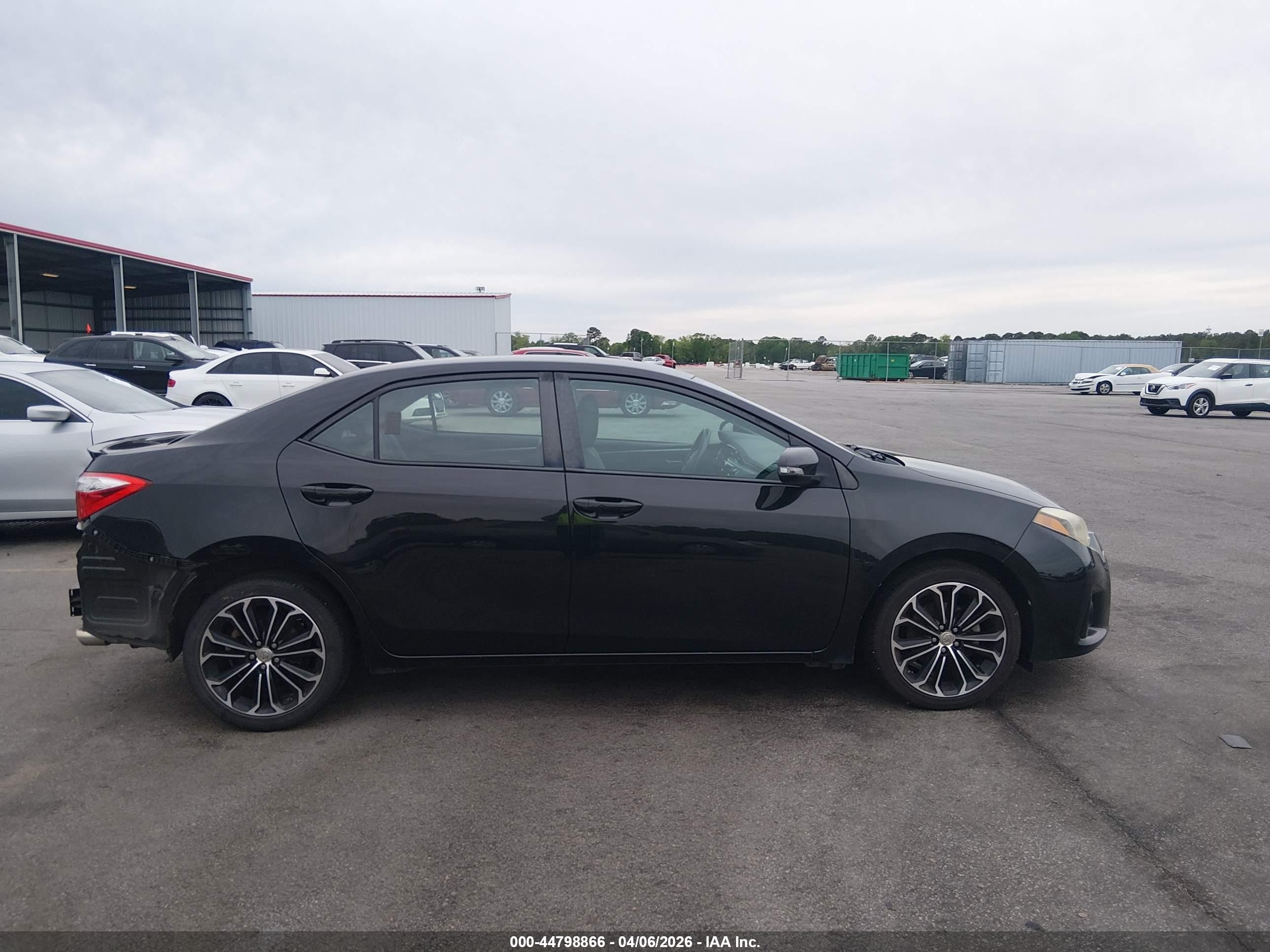 2015 Toyota Corolla S Plus Black vin: 2T1BURHEXFC281451