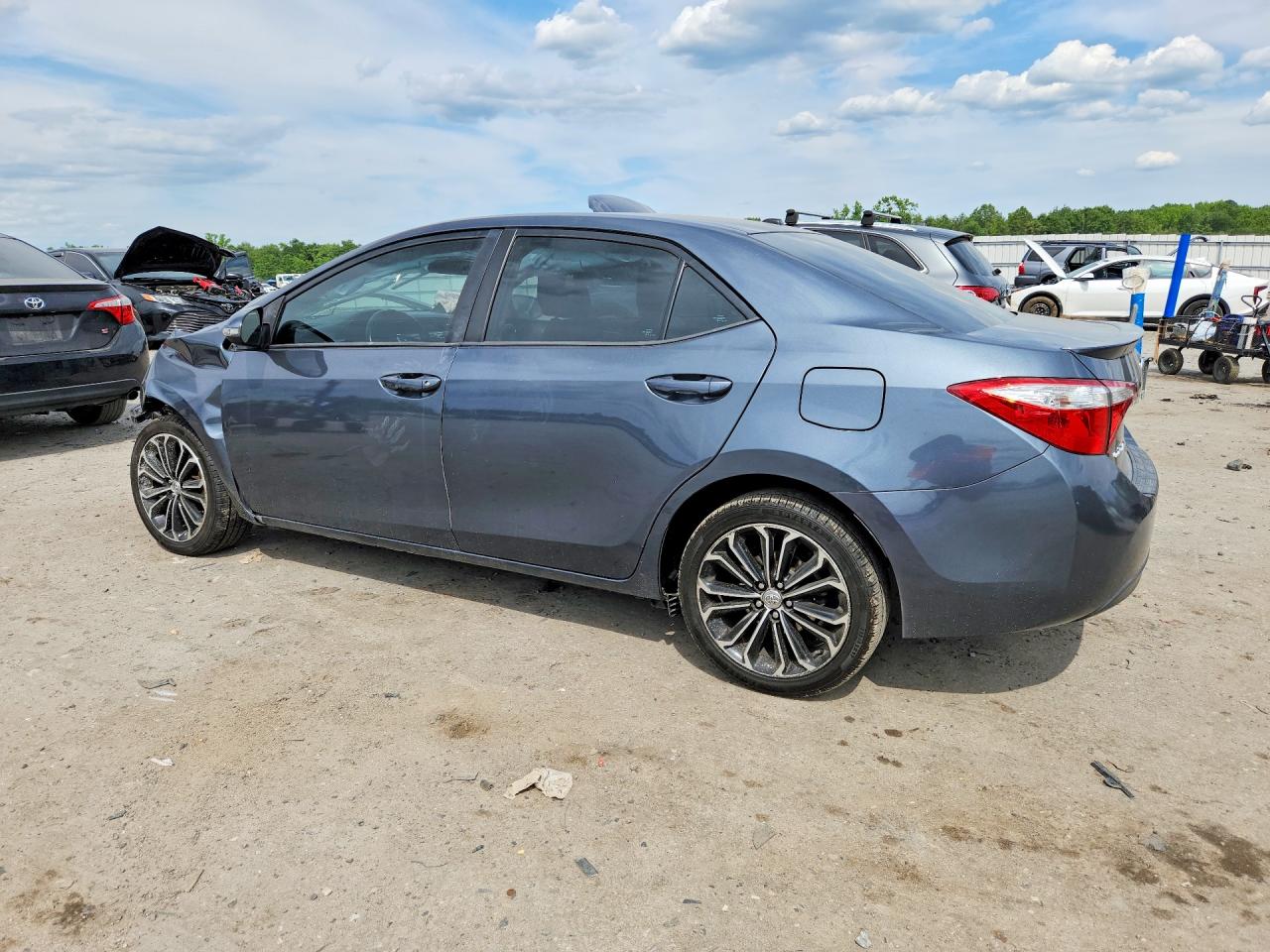 2015 Toyota Corolla S Plus Gray vin: 2T1BURHEXFC289775