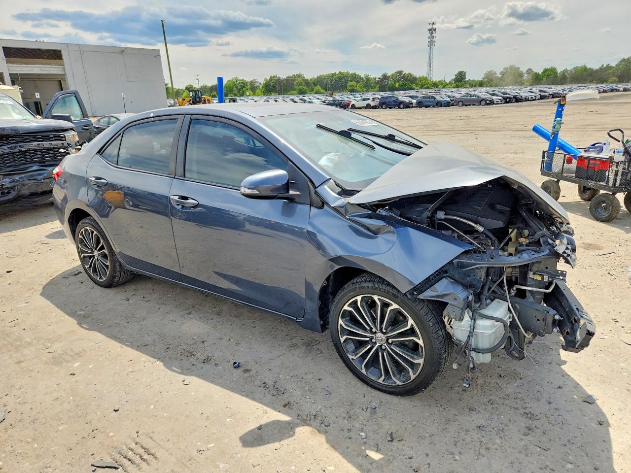 2015 Toyota Corolla S Plus Gray vin: 2T1BURHEXFC289775