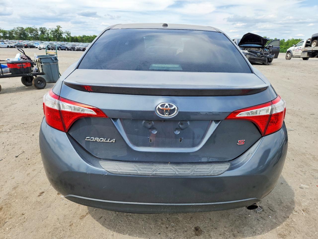 2015 Toyota Corolla S Plus Gray vin: 2T1BURHEXFC289775