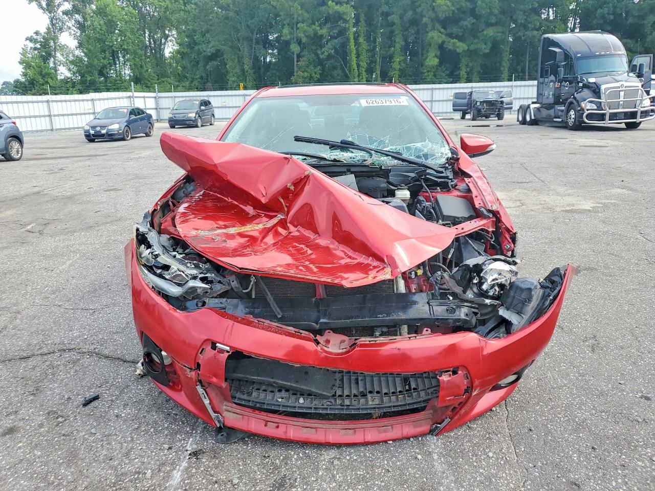 2015 Toyota Corolla S Plus Red vin: 2T1BURHEXFC291784