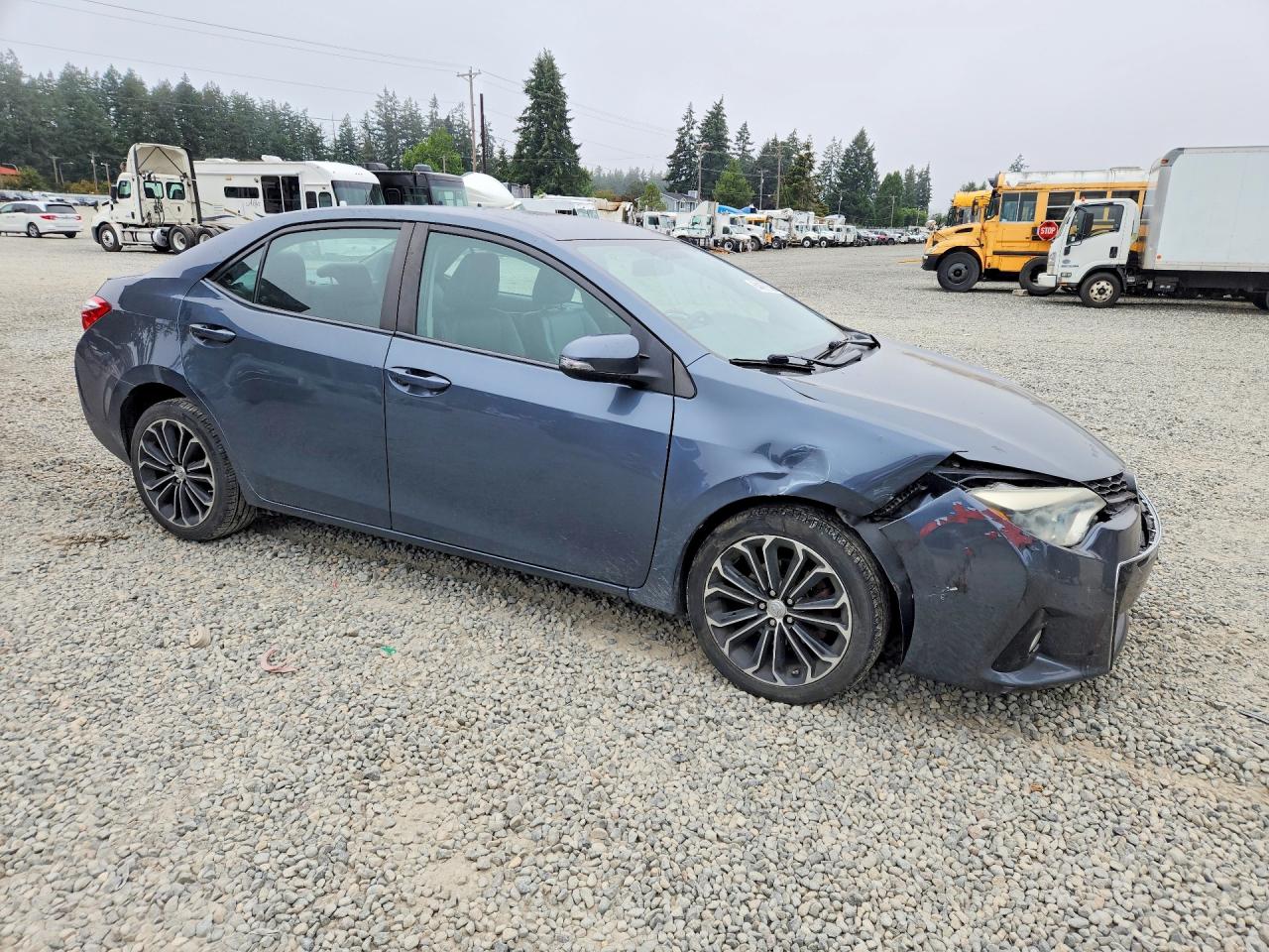 2015 Toyota Corolla S Plus Gray vin: 2T1BURHEXFC306395