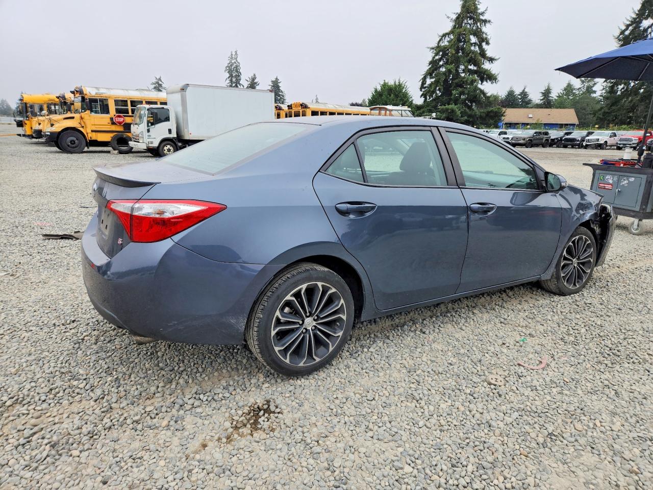 2015 Toyota Corolla S Plus Gray vin: 2T1BURHEXFC306395