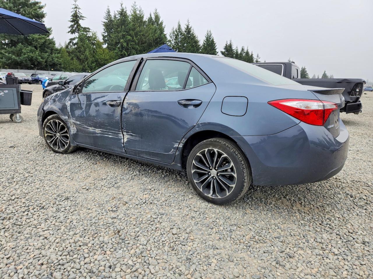 2015 Toyota Corolla S Plus Gray vin: 2T1BURHEXFC306395