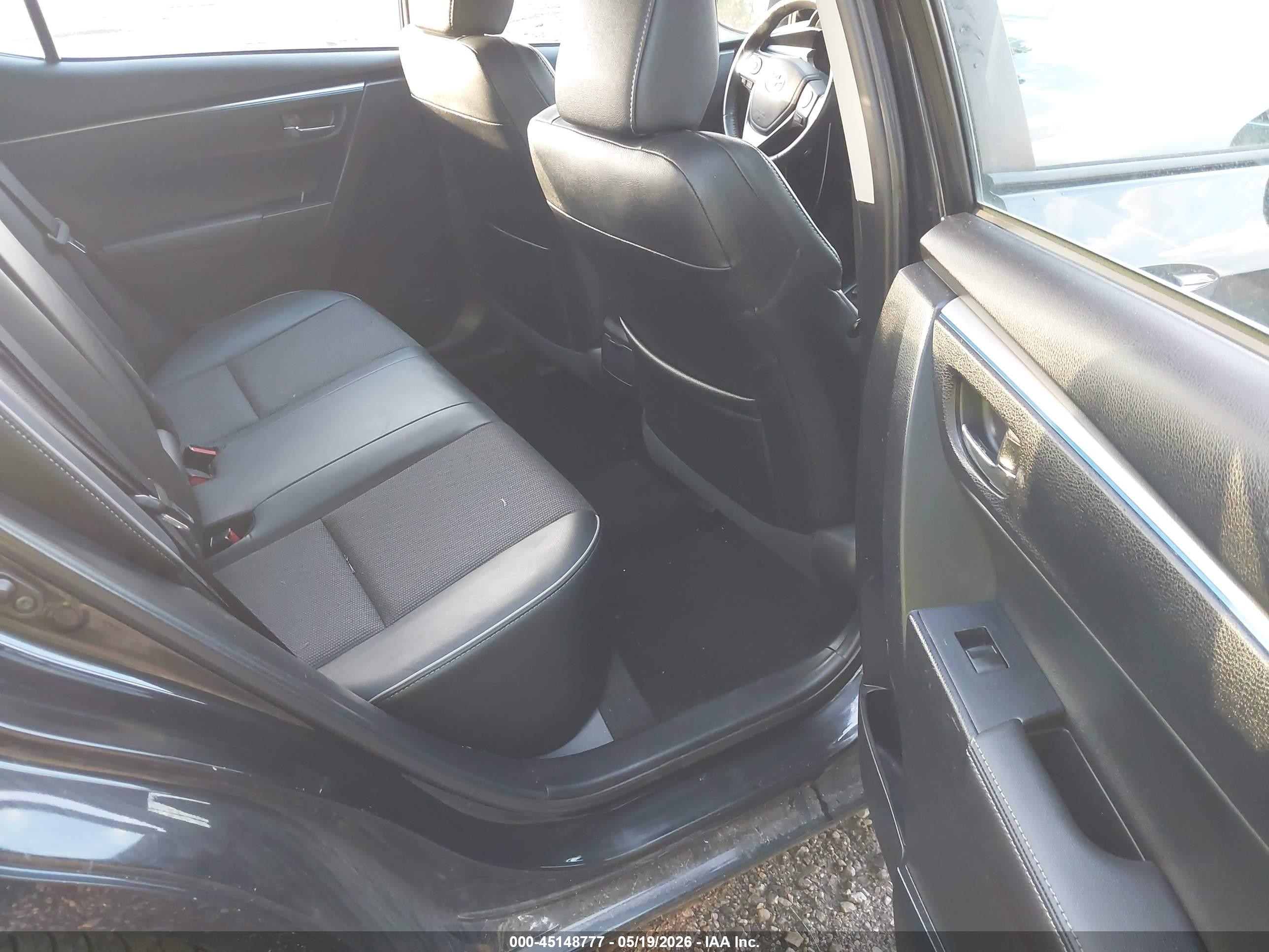 2015 Toyota Corolla S Plus Black vin: 2T1BURHEXFC307885
