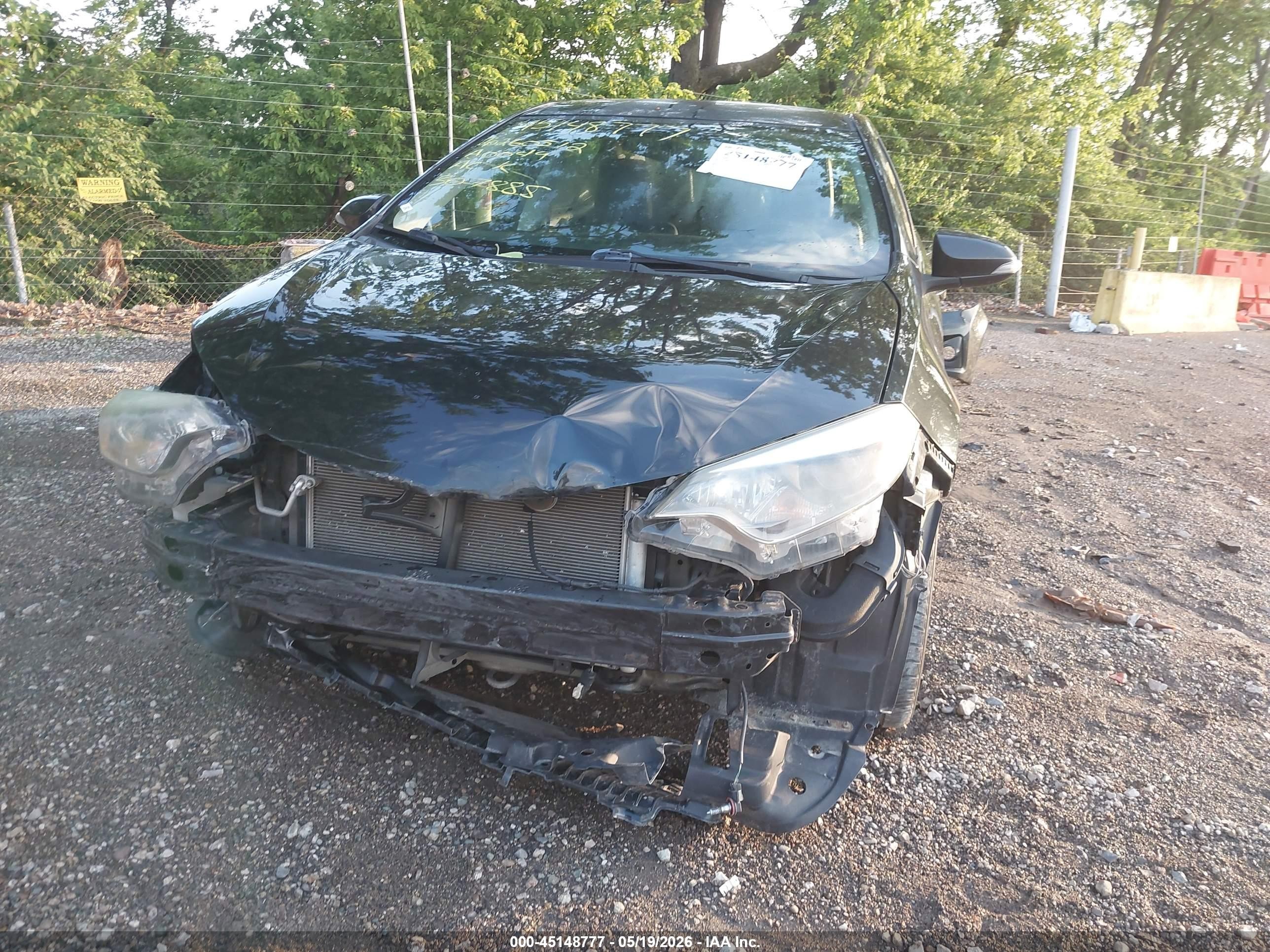 2015 Toyota Corolla S Plus Black vin: 2T1BURHEXFC307885