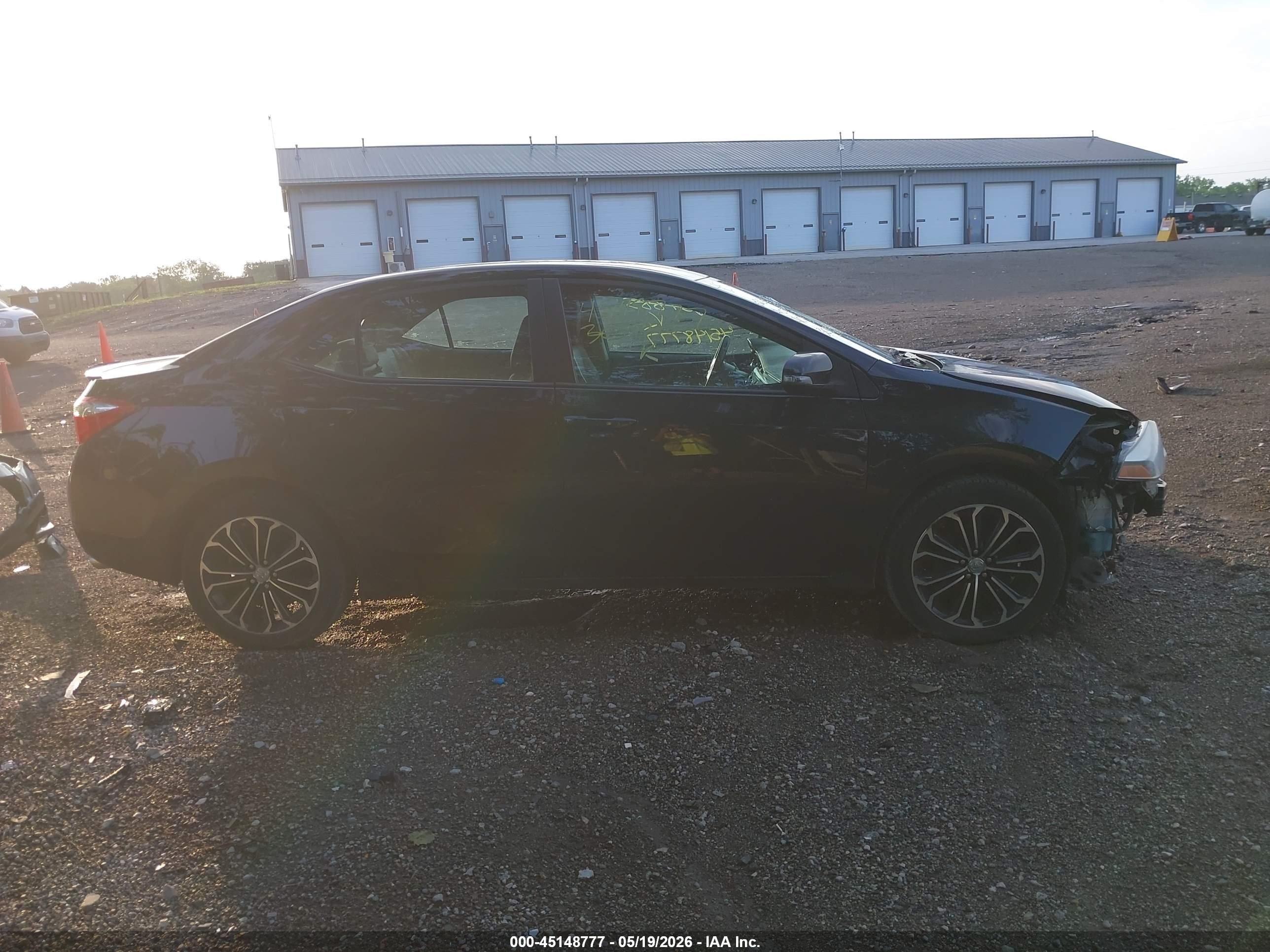 2015 Toyota Corolla S Plus Black vin: 2T1BURHEXFC307885