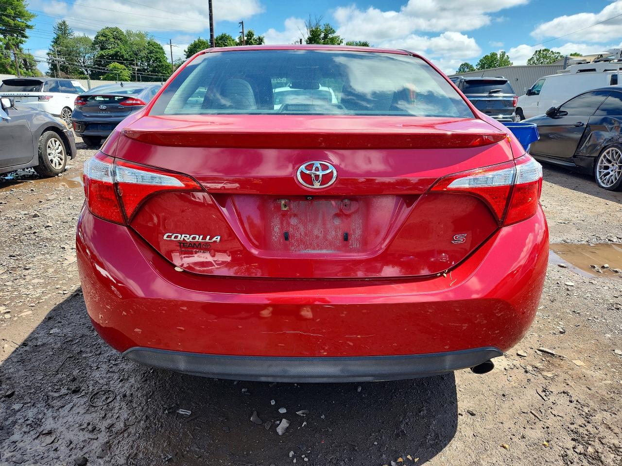 2015 Toyota Corolla S Plus Red vin: 2T1BURHEXFC310012