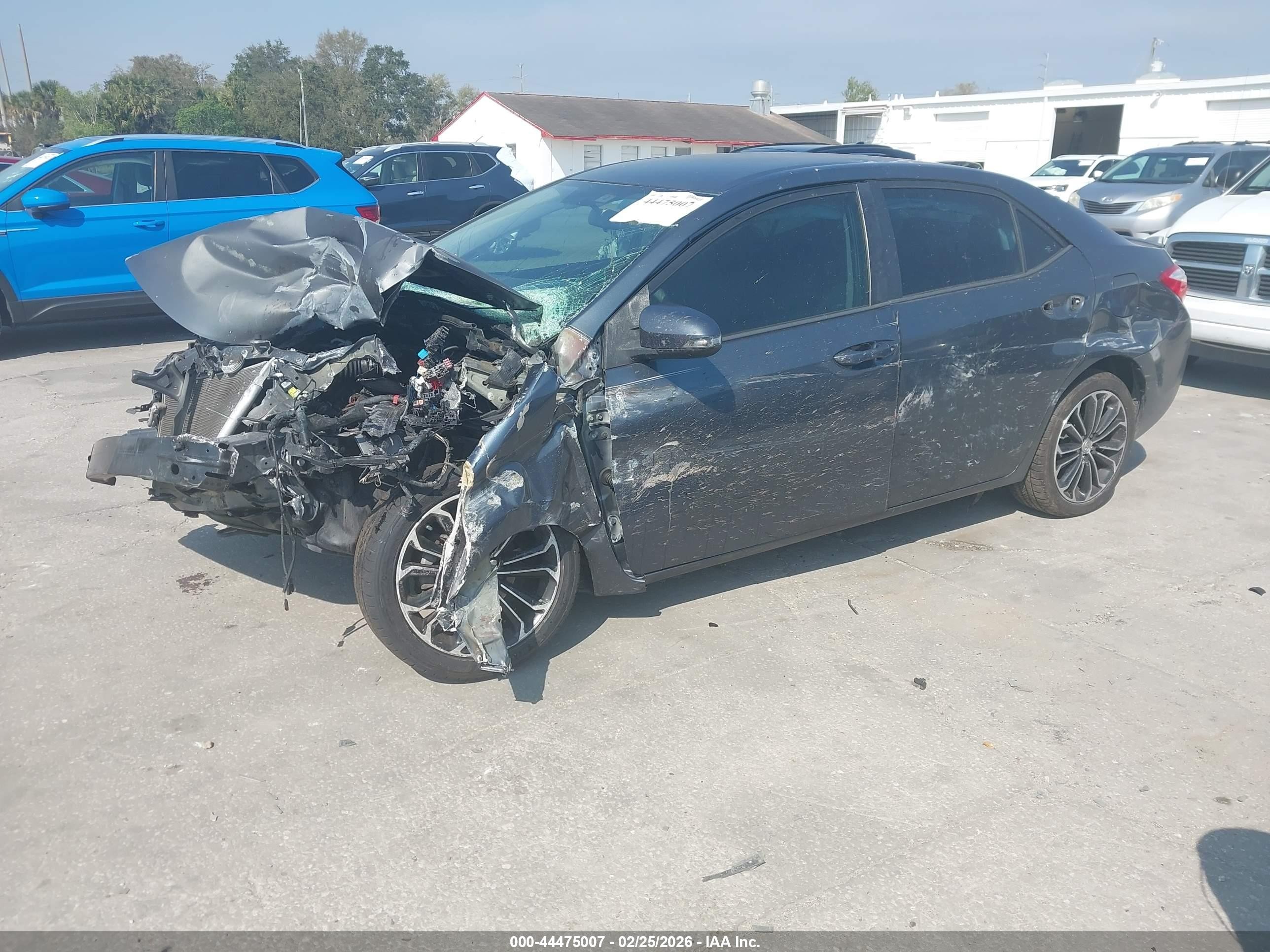 2015 Toyota Corolla S Plus Серый vin: 2T1BURHEXFC323729