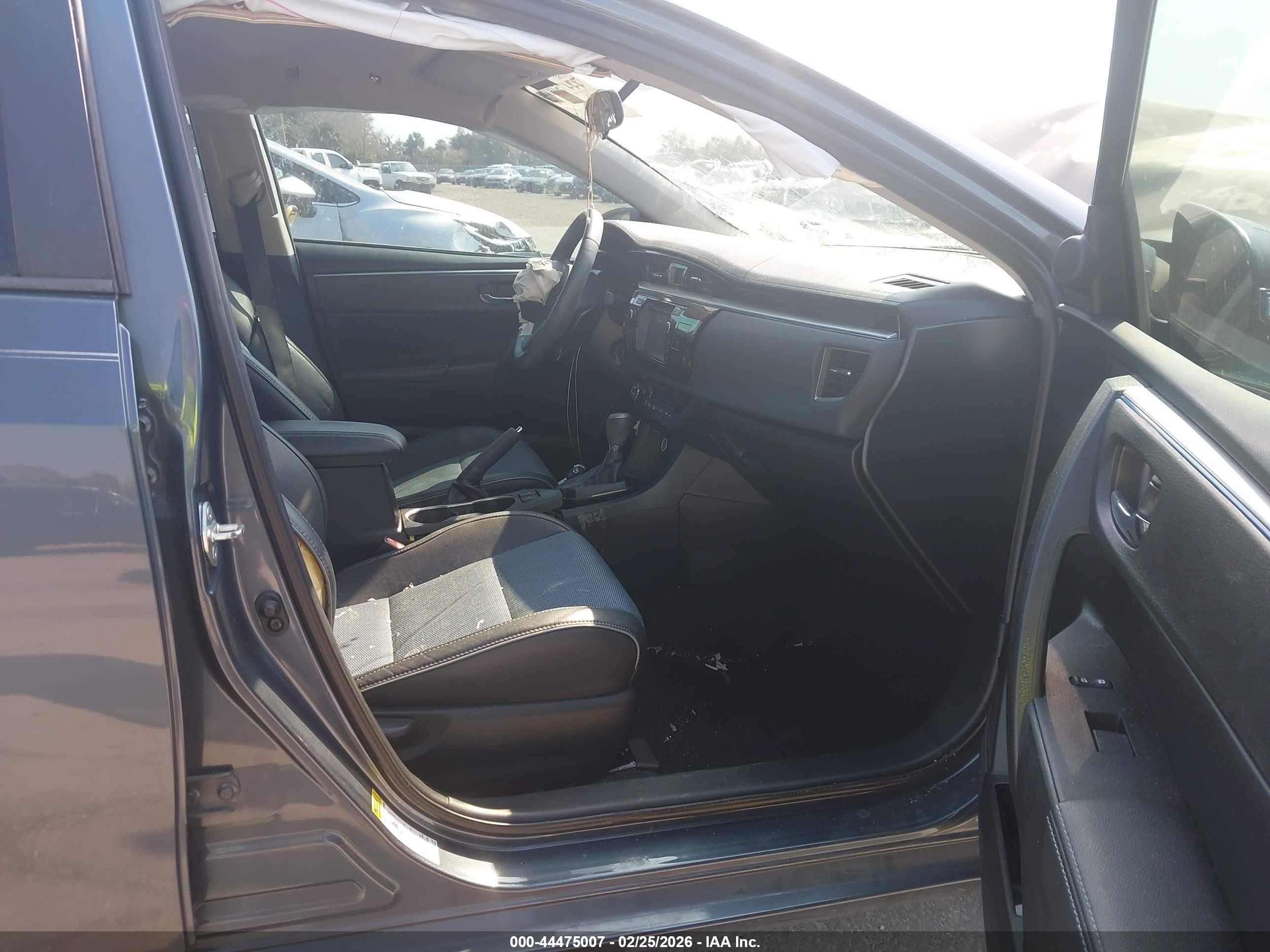 2015 Toyota Corolla S Plus Серый vin: 2T1BURHEXFC323729