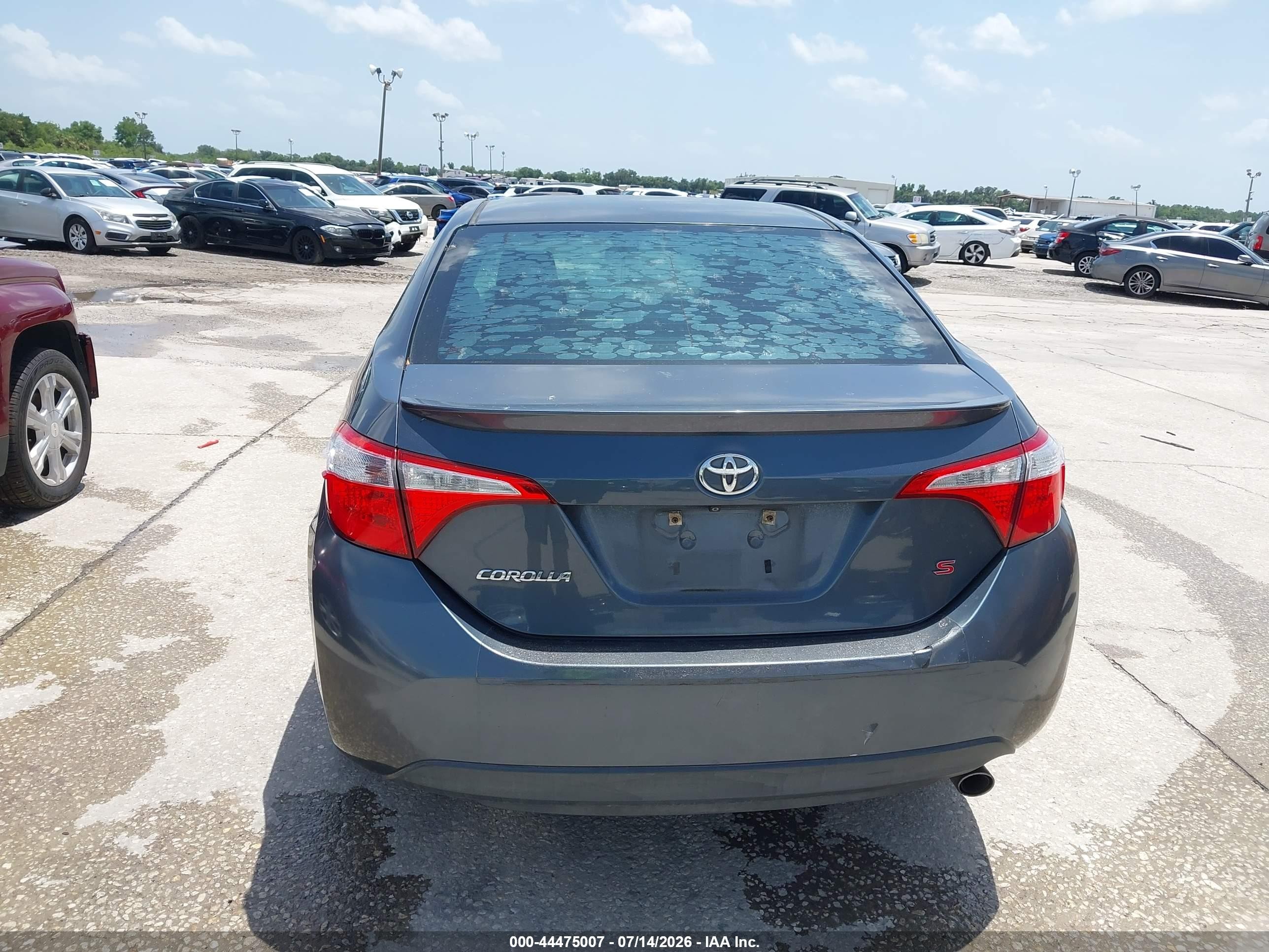 2015 Toyota Corolla S Plus Серый vin: 2T1BURHEXFC323729