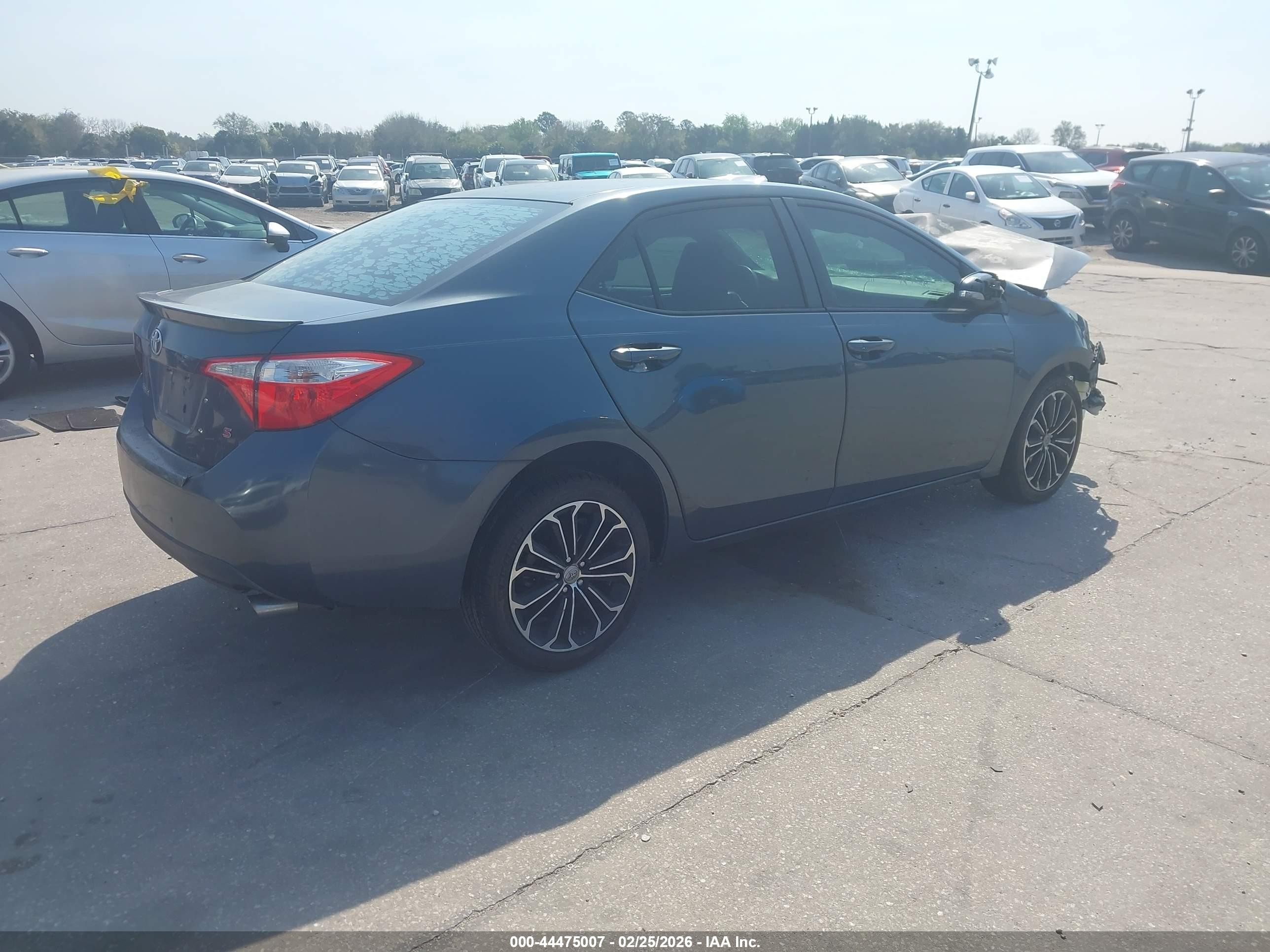 2015 Toyota Corolla S Plus Серый vin: 2T1BURHEXFC323729