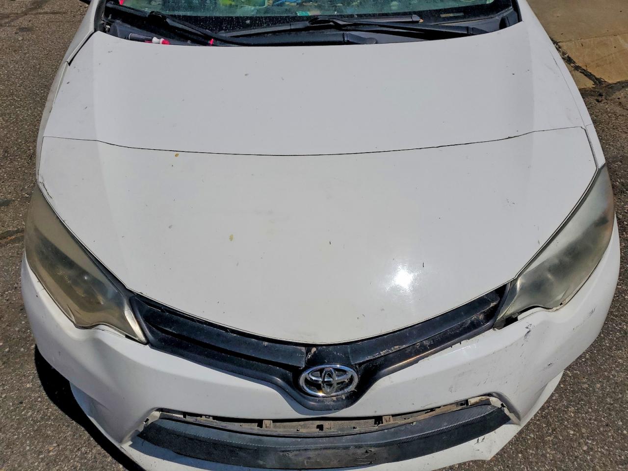 2015 Toyota Corolla L White vin: 2T1BURHEXFC336061