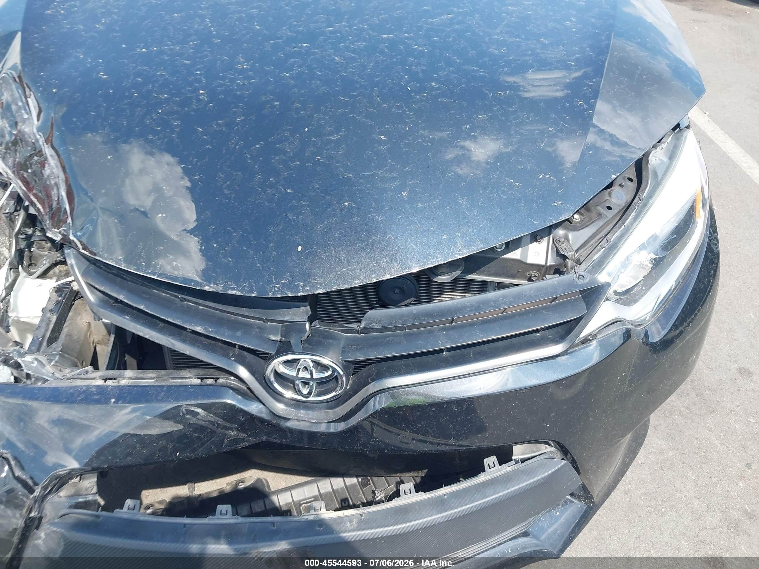 2015 Toyota Corolla L Black vin: 2T1BURHEXFC336092