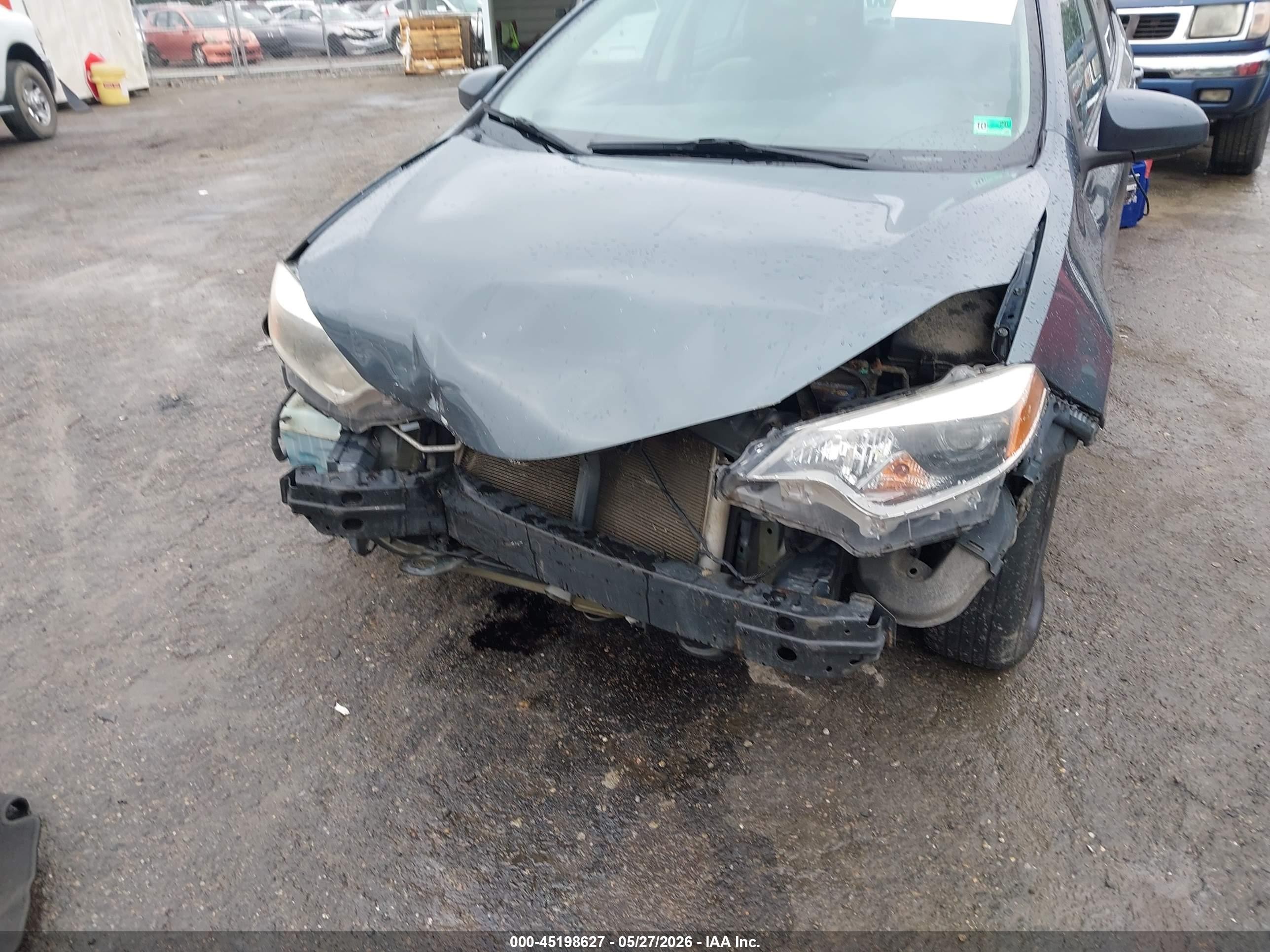 2015 Toyota Corolla L Gray vin: 2T1BURHEXFC344161