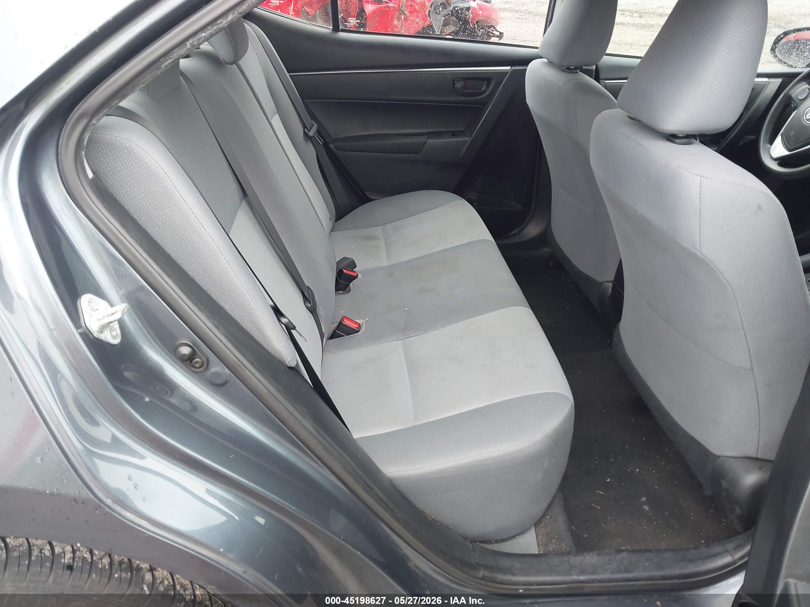 2015 Toyota Corolla L Gray vin: 2T1BURHEXFC344161