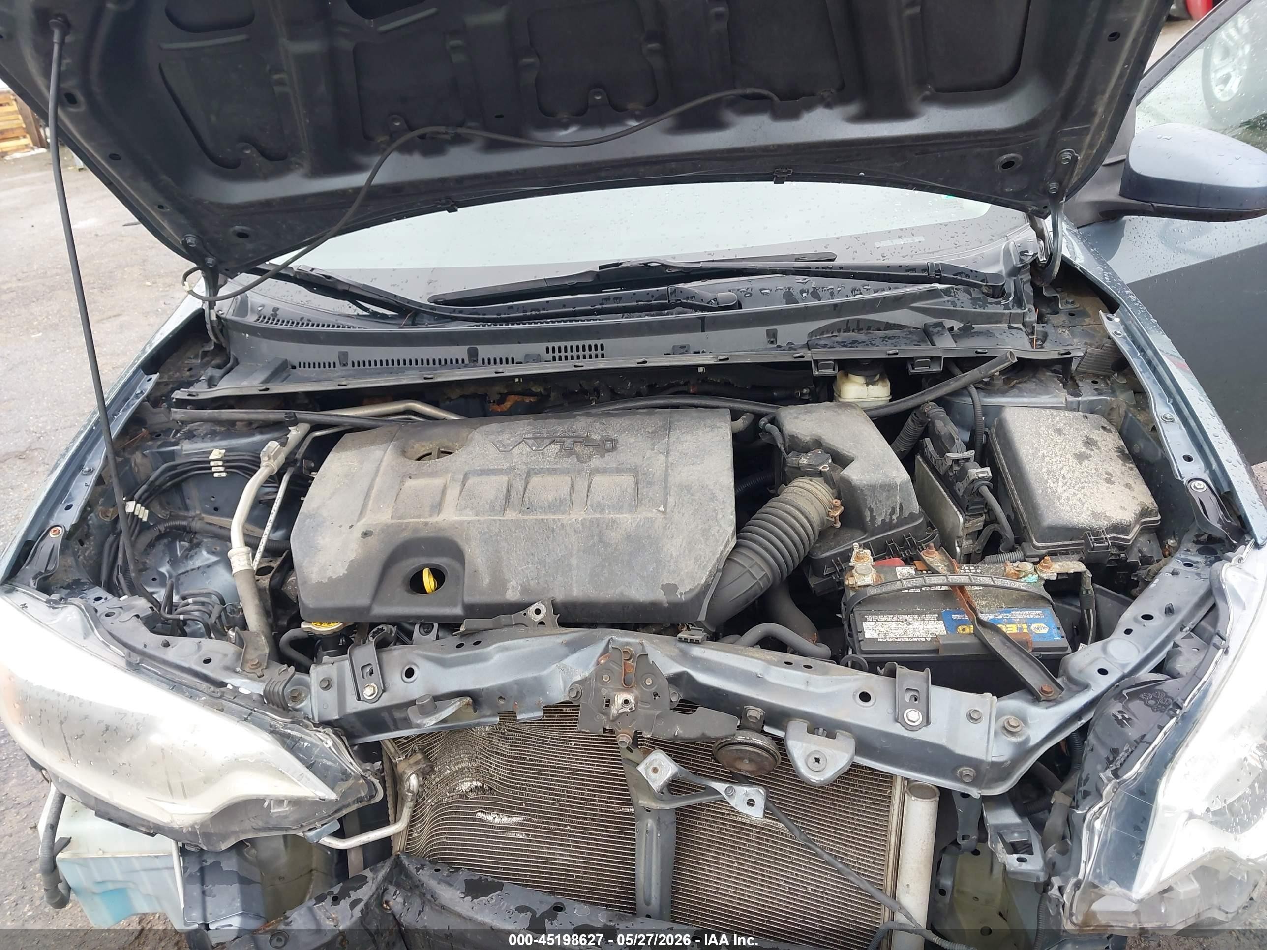2015 Toyota Corolla L Gray vin: 2T1BURHEXFC344161
