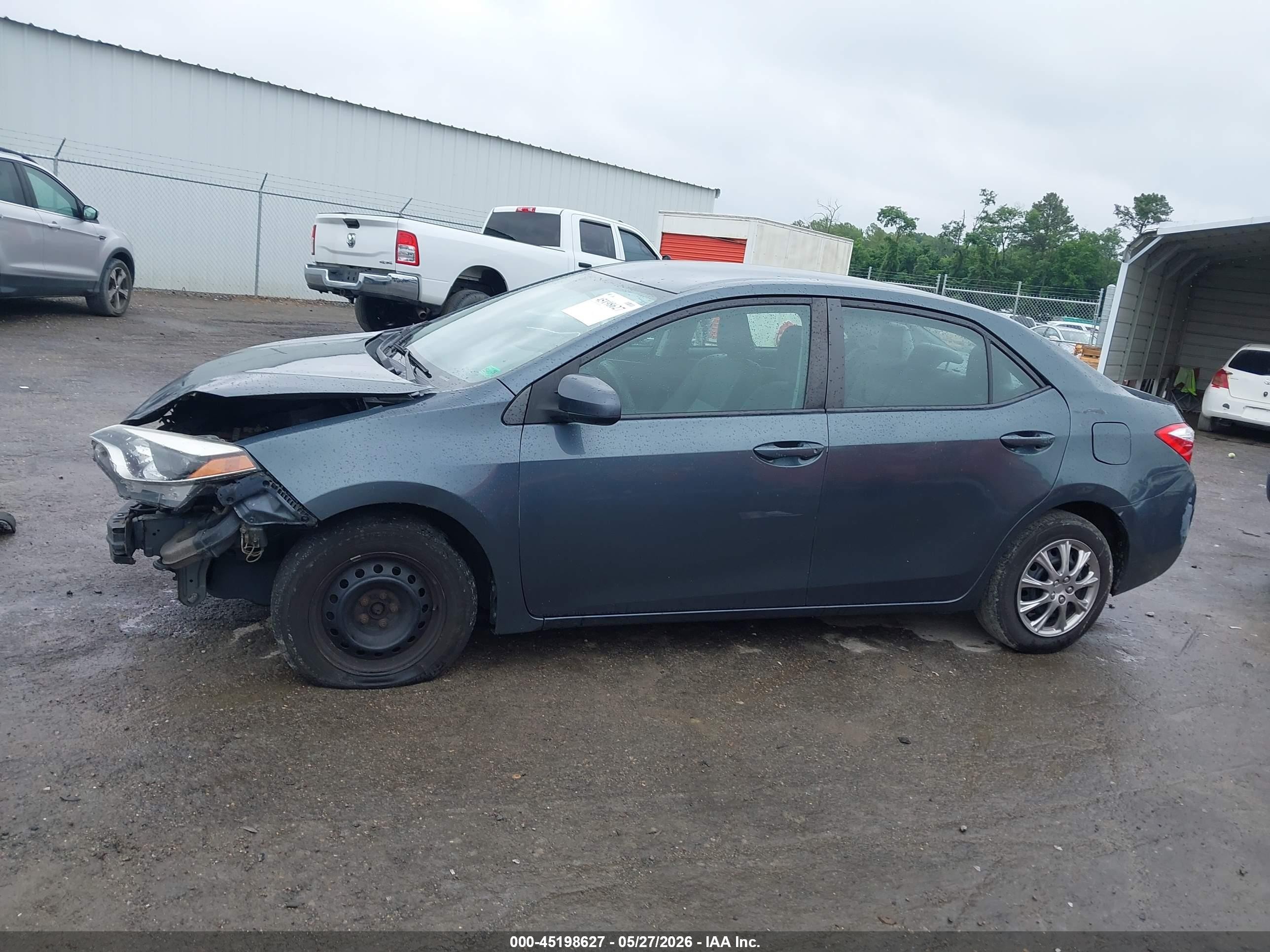 2015 Toyota Corolla L Gray vin: 2T1BURHEXFC344161