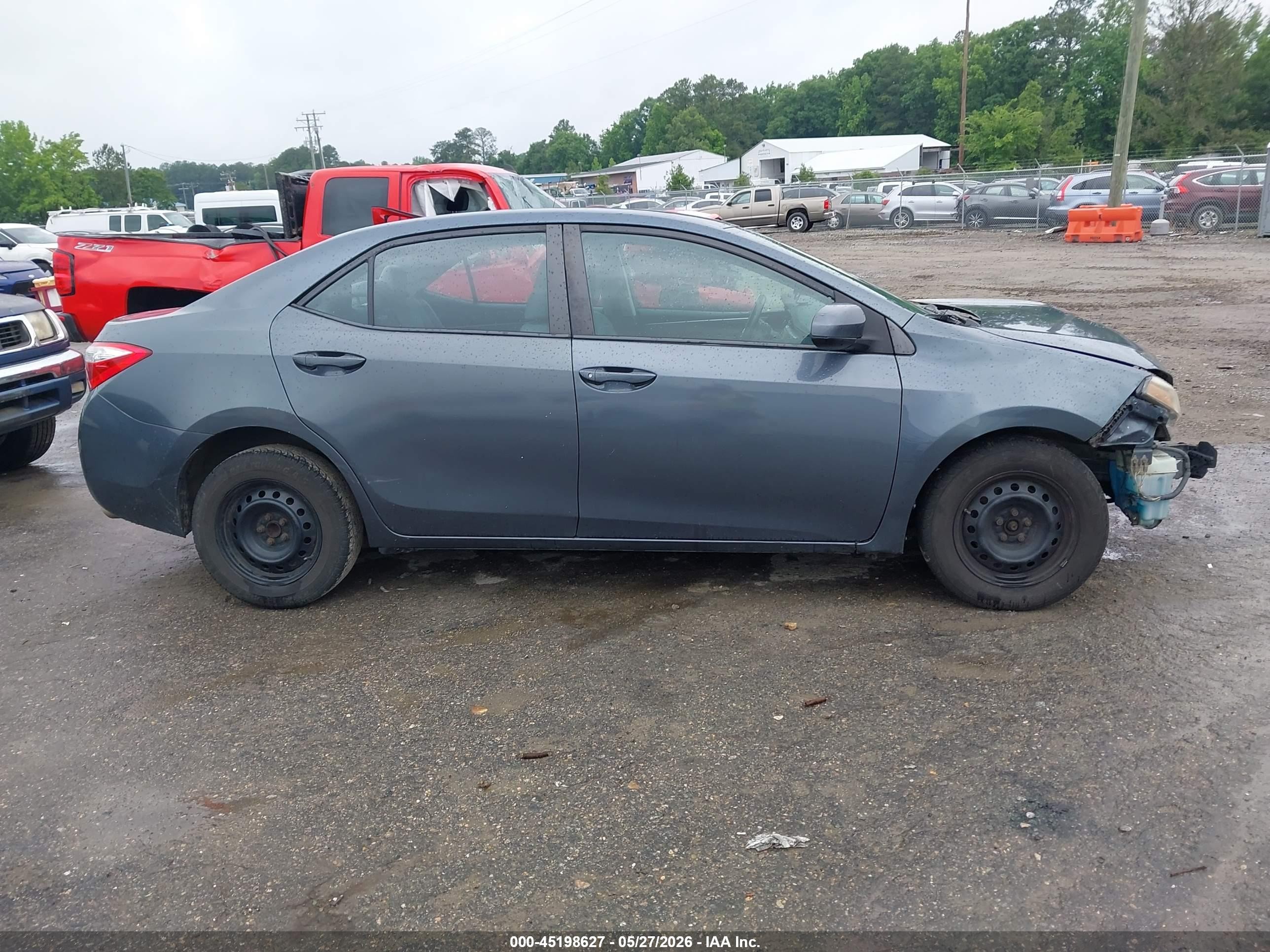 2015 Toyota Corolla L Gray vin: 2T1BURHEXFC344161