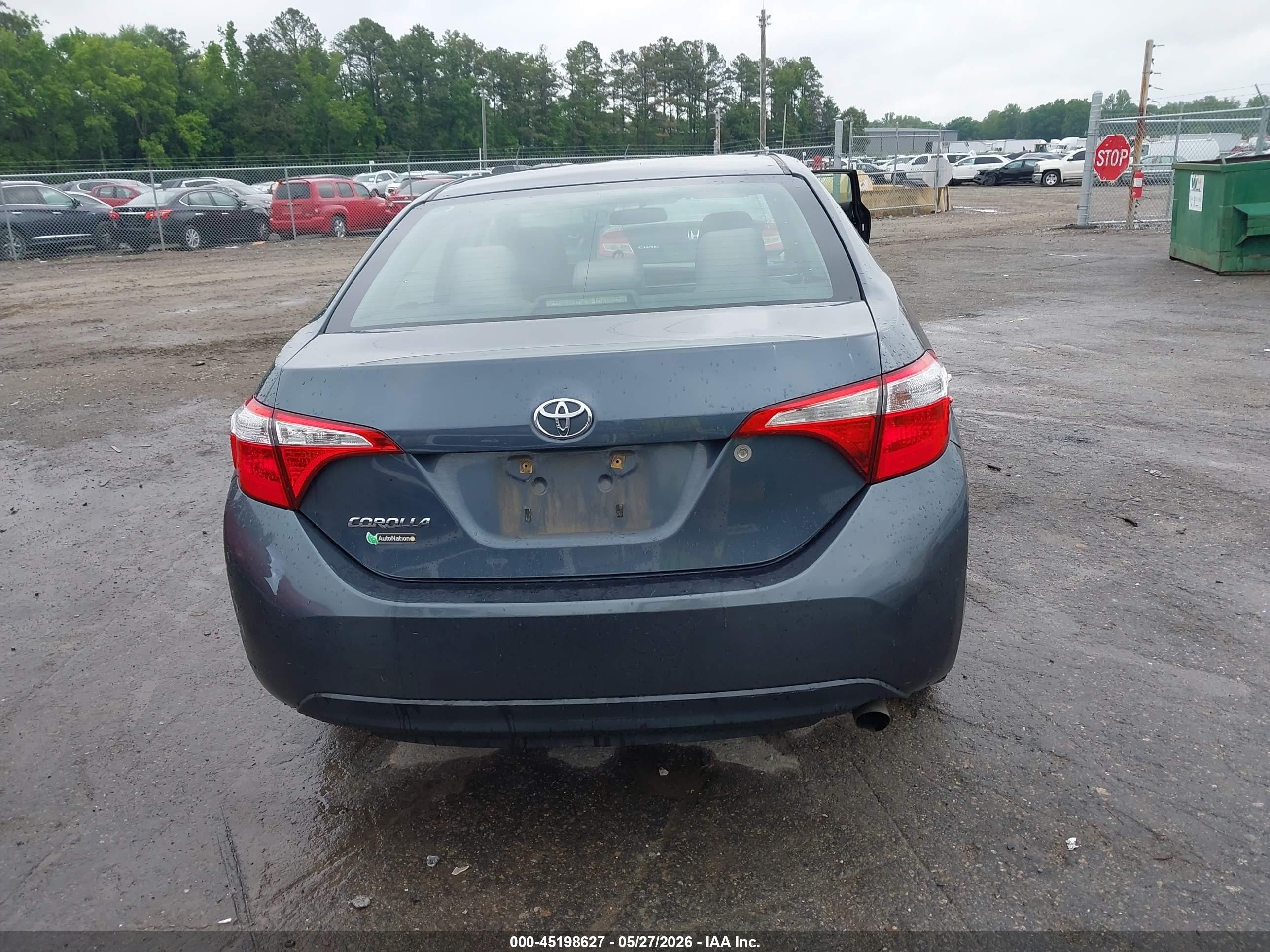 2015 Toyota Corolla L Gray vin: 2T1BURHEXFC344161