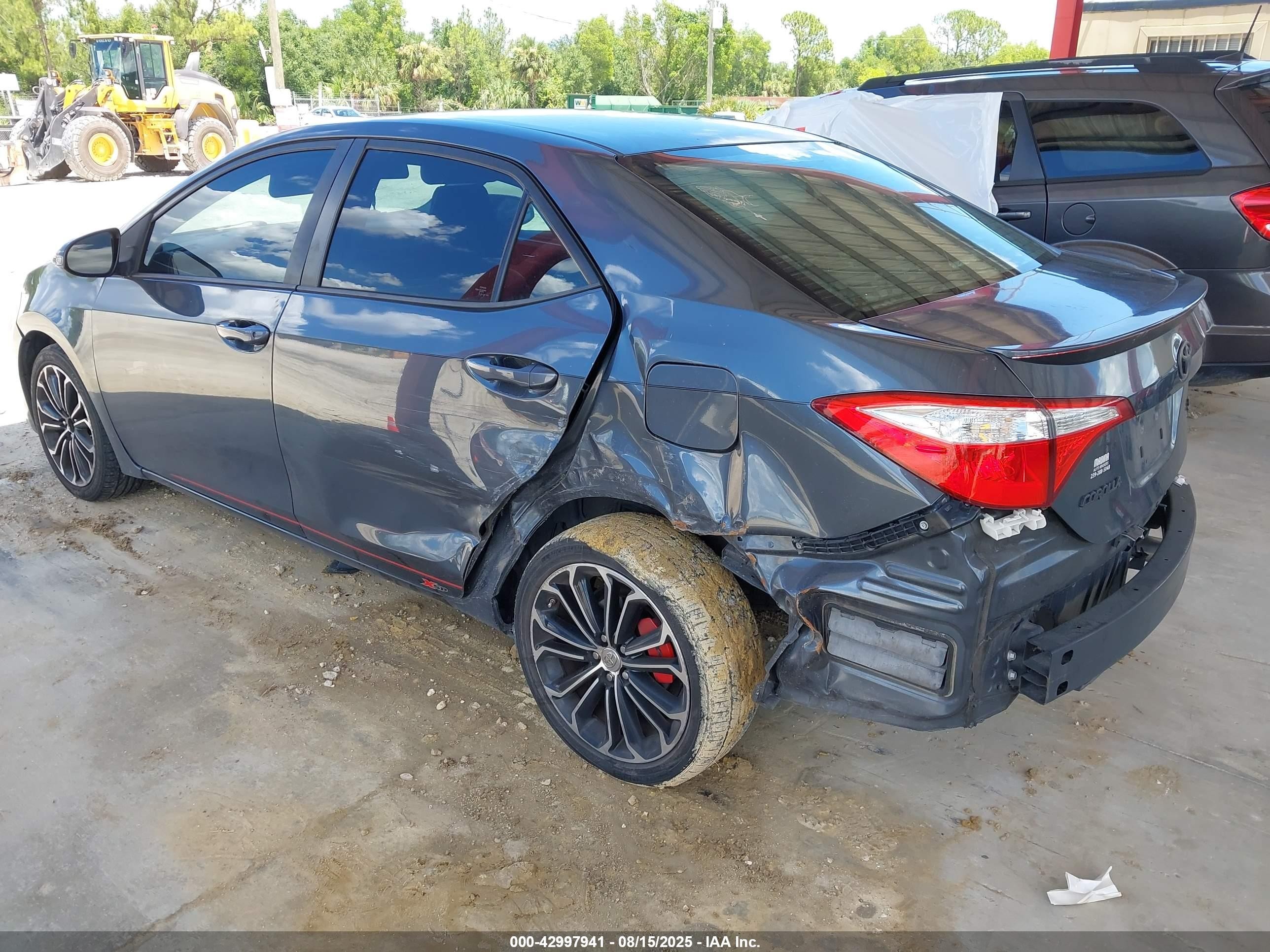 2015 Toyota Corolla L/le/le Pls/prm/s/s Pls Синий vin: 2T1BURHEXFC346637