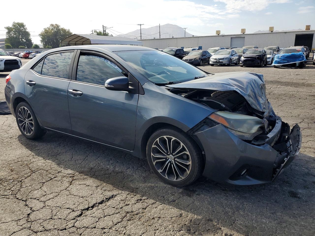 2015 Toyota Corolla S Plus Gray vin: 2T1BURHEXFC346668