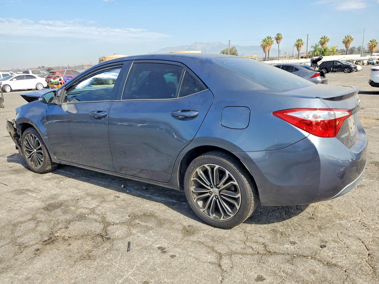 2015 Toyota Corolla S Plus Gray vin: 2T1BURHEXFC346668