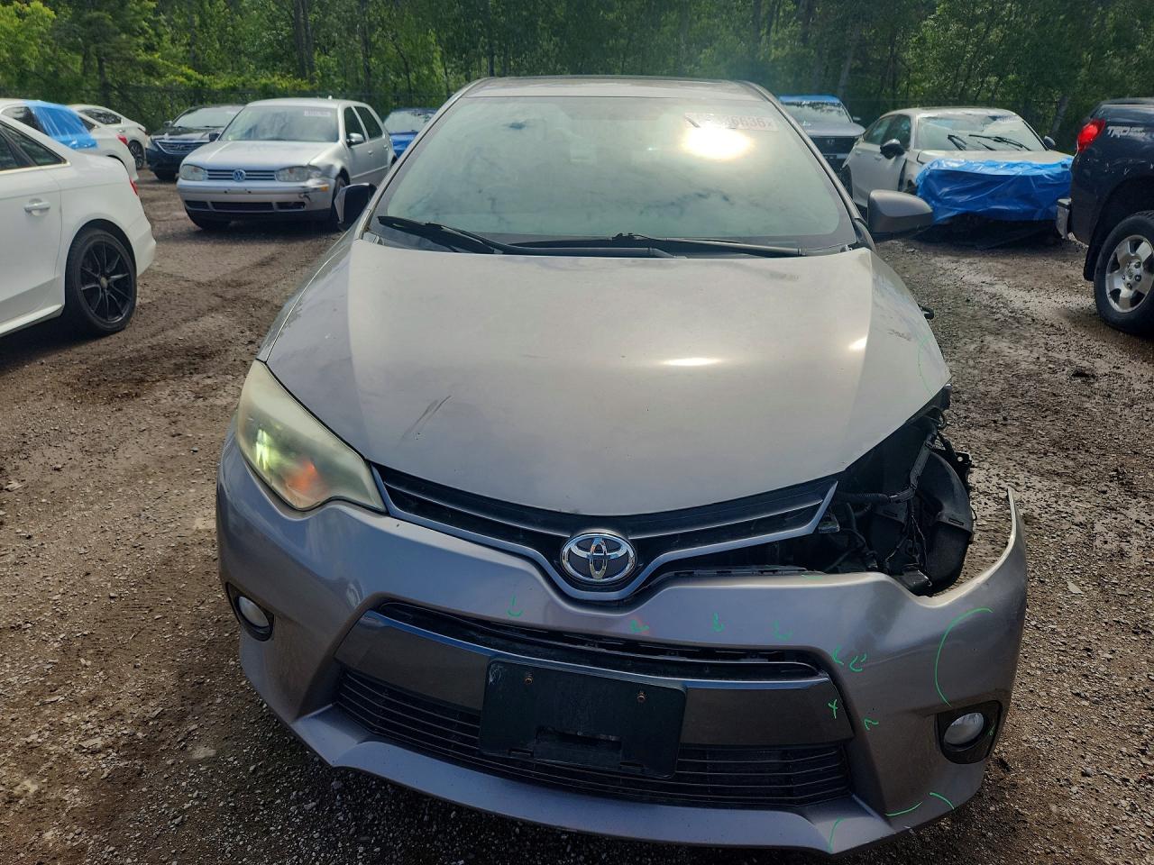 2015 Toyota Corolla L Beige vin: 2T1BURHEXFC351790