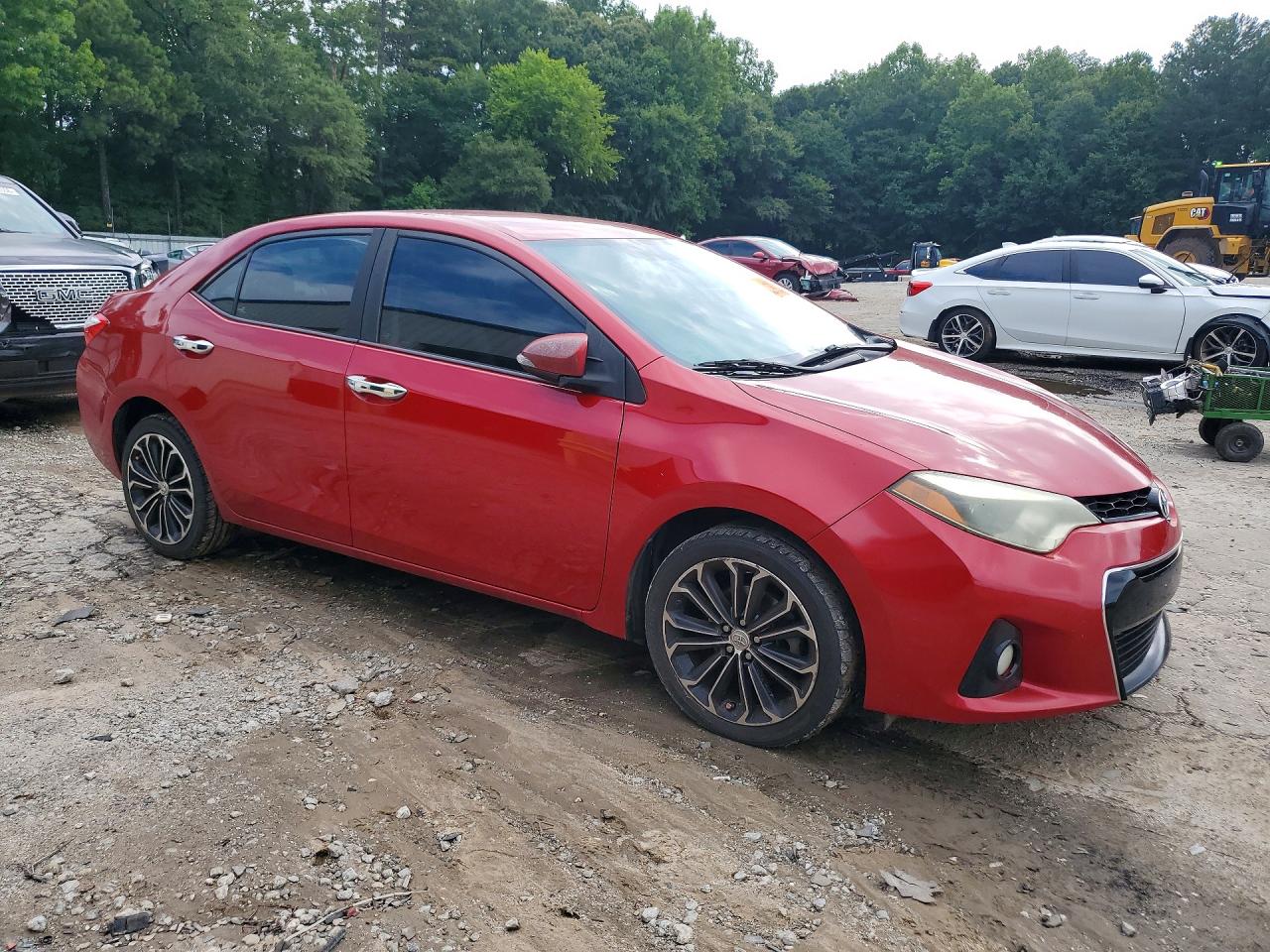 2015 Toyota Corolla S Plus Red vin: 2T1BURHEXFC357377