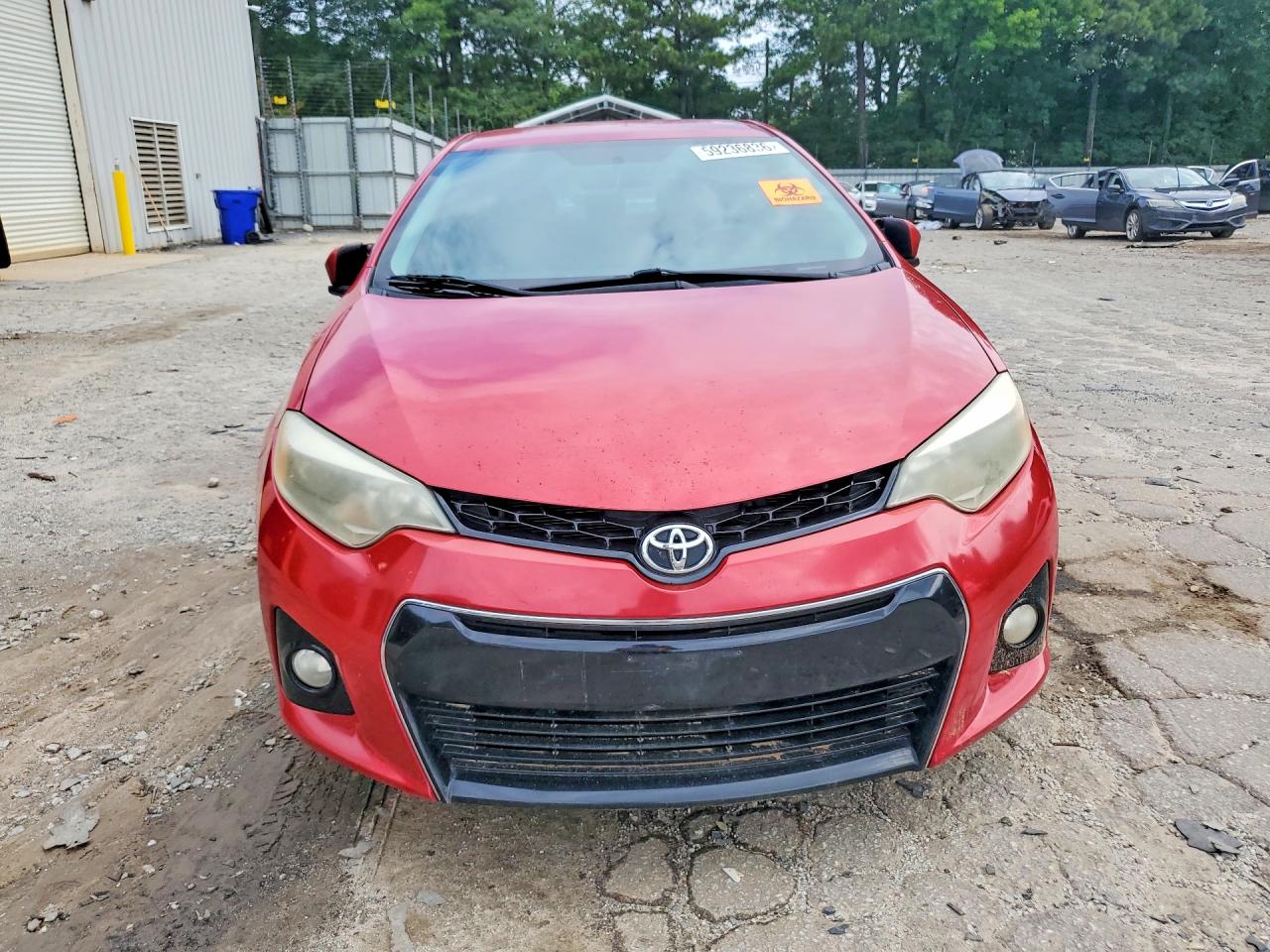 2015 Toyota Corolla S Plus Red vin: 2T1BURHEXFC357377