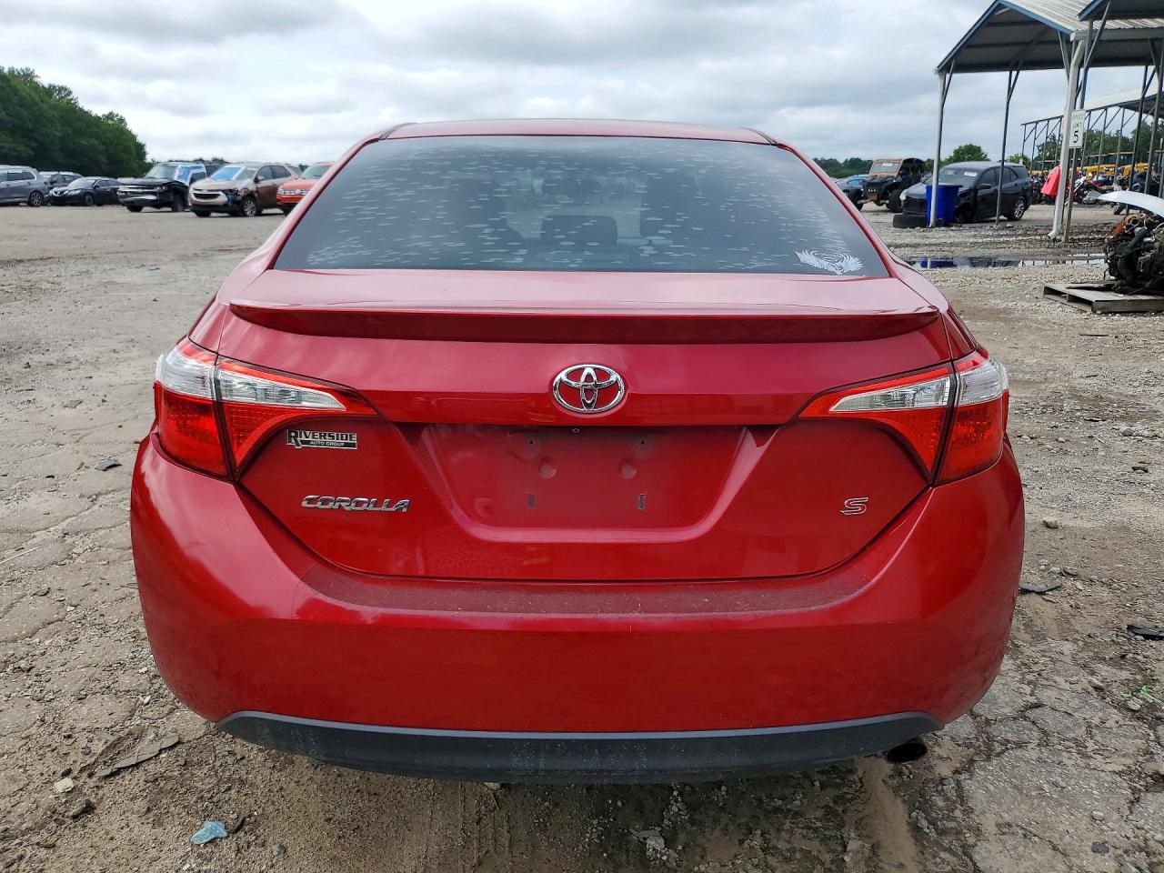 2015 Toyota Corolla S Plus Red vin: 2T1BURHEXFC357377