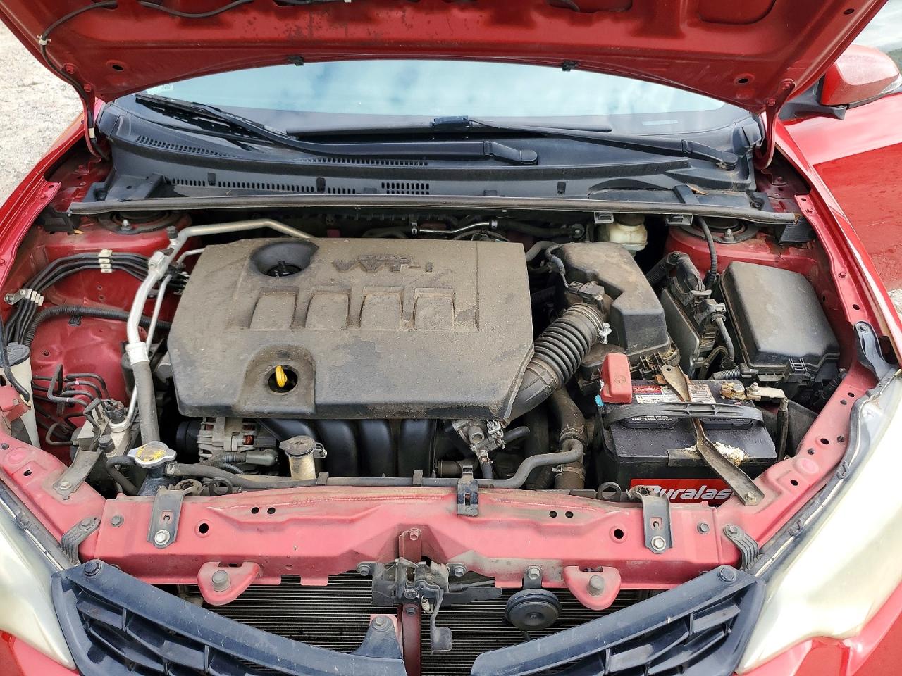 2015 Toyota Corolla S Plus Red vin: 2T1BURHEXFC357377