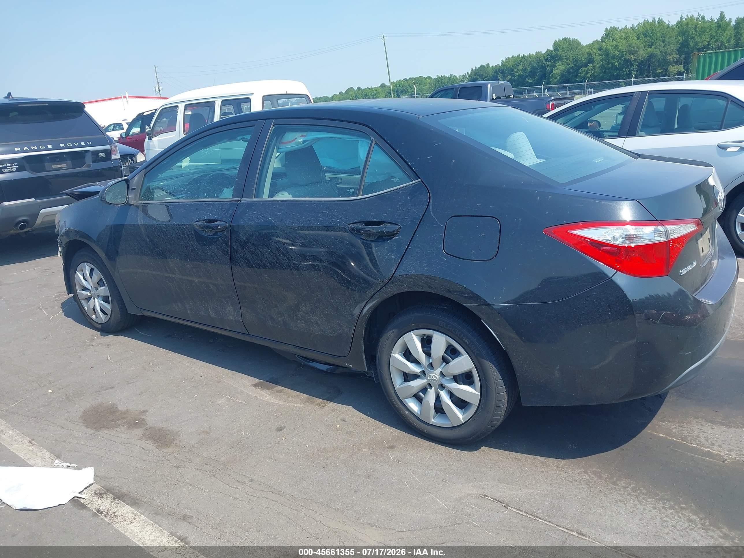 2015 Toyota Corolla Le Black vin: 2T1BURHEXFC357637