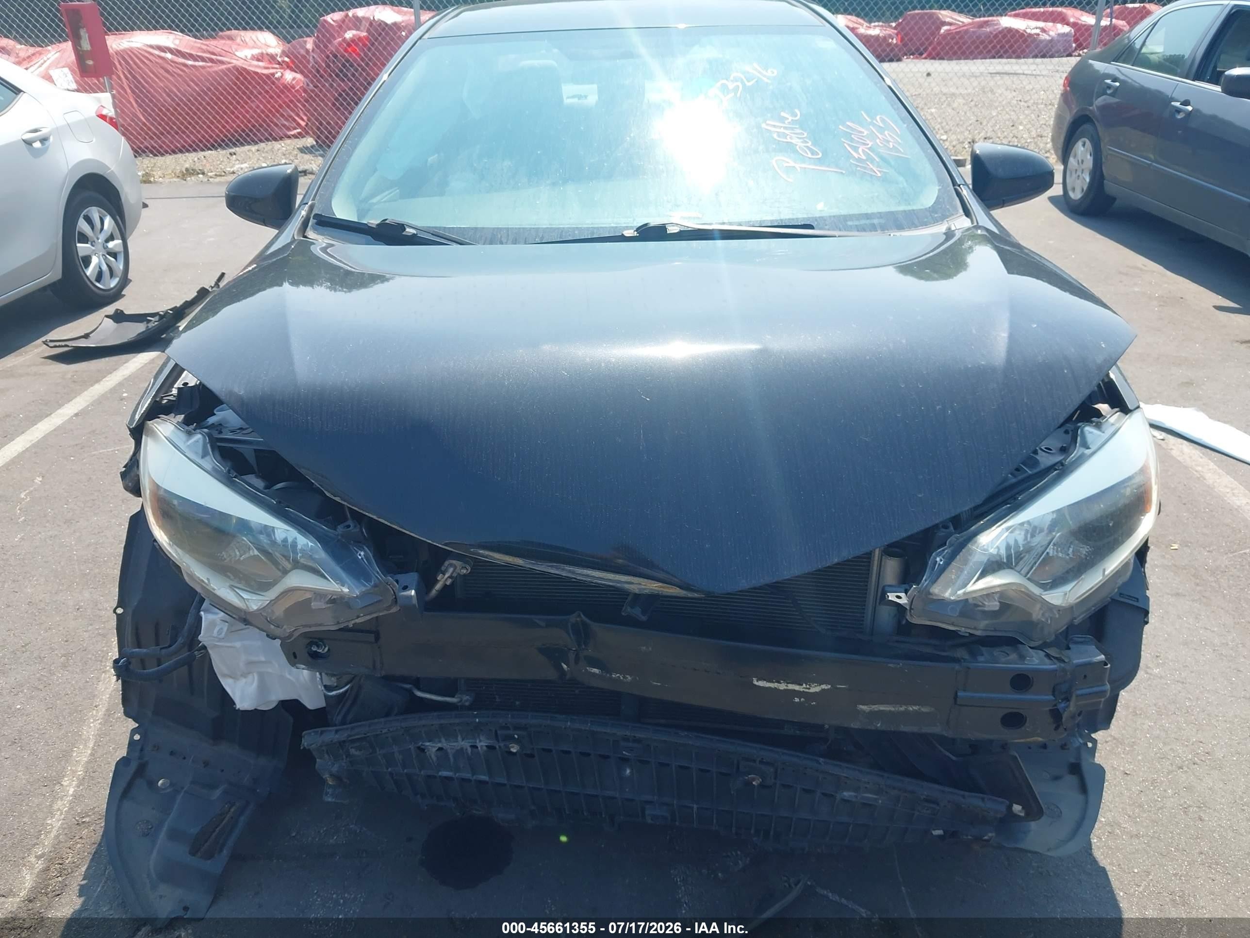 2015 Toyota Corolla Le Black vin: 2T1BURHEXFC357637