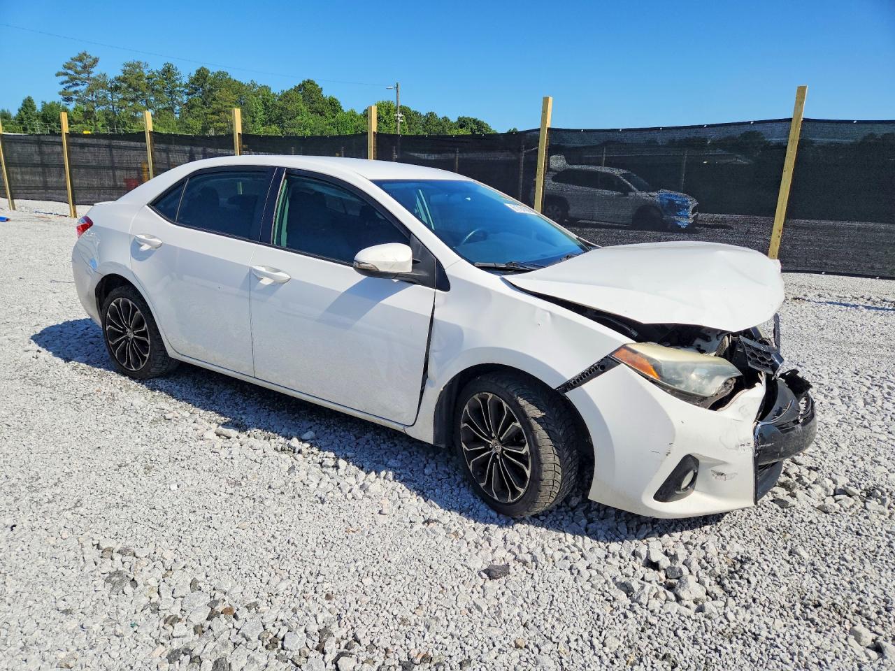 2015 Toyota Corolla S Plus White vin: 2T1BURHEXFC369934