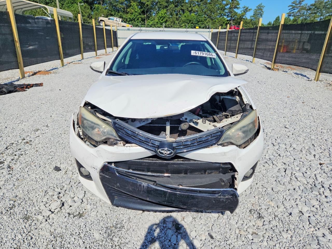 2015 Toyota Corolla S Plus White vin: 2T1BURHEXFC369934
