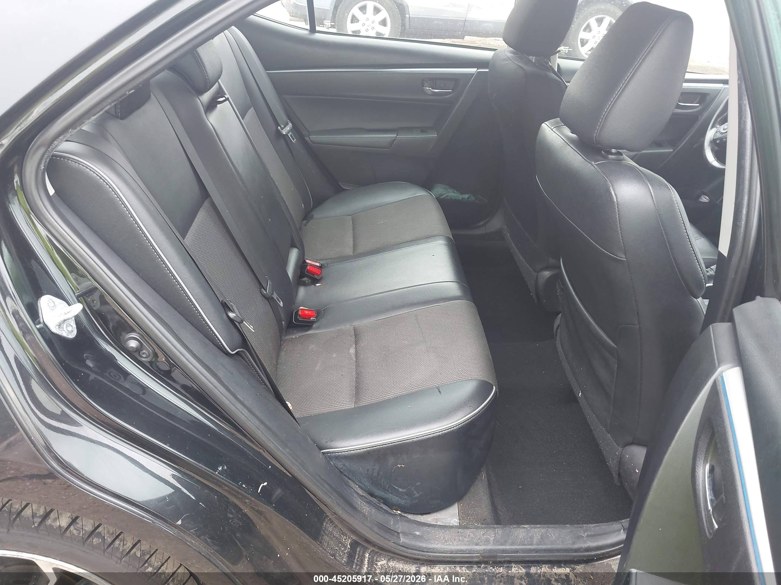 2015 Toyota Corolla S Plus Black vin: 2T1BURHEXFC372364