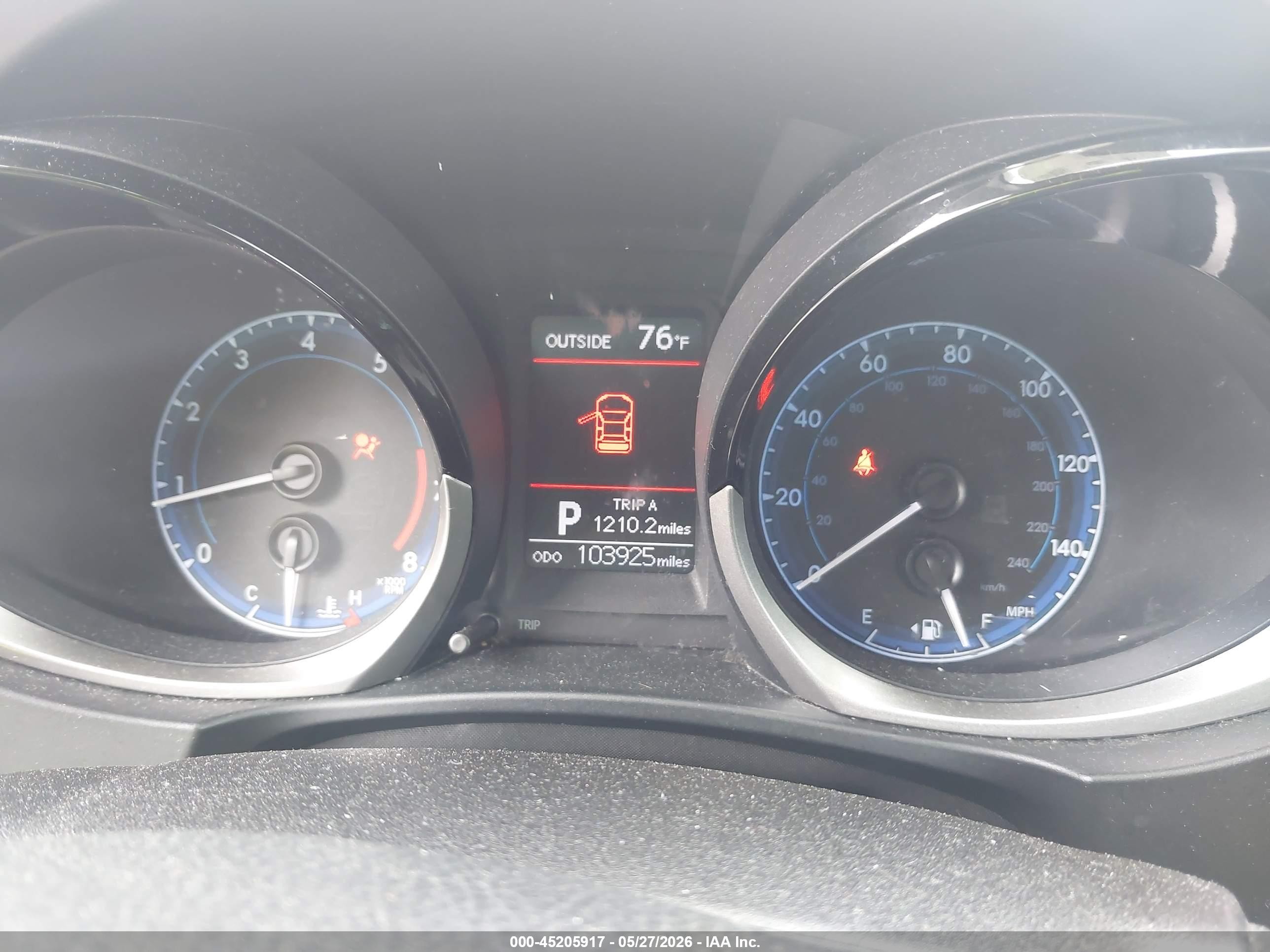 2015 Toyota Corolla S Plus Black vin: 2T1BURHEXFC372364