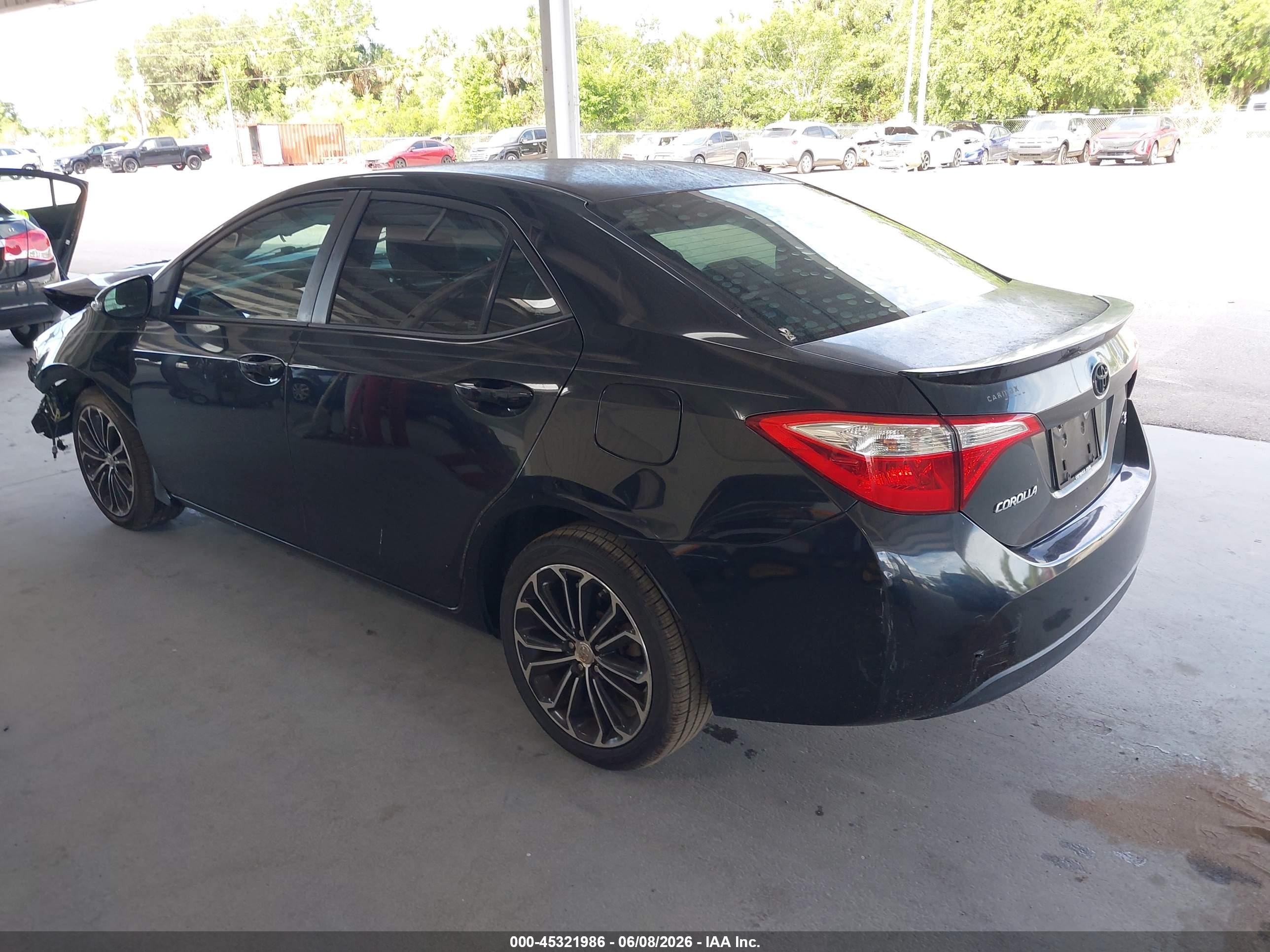 2015 Toyota Corolla S Plus Черный vin: 2T1BURHEXFC379430