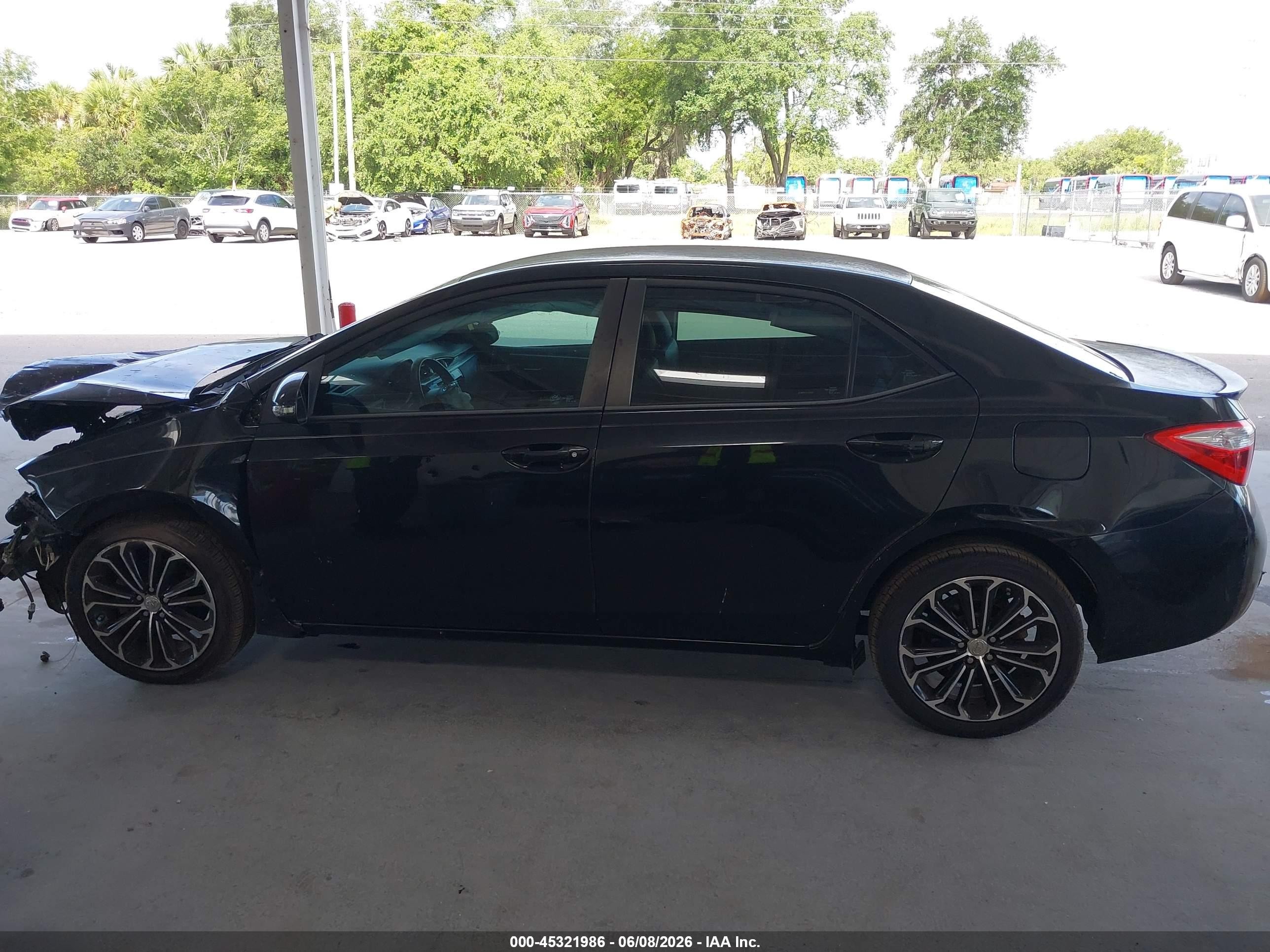 2015 Toyota Corolla S Plus Черный vin: 2T1BURHEXFC379430