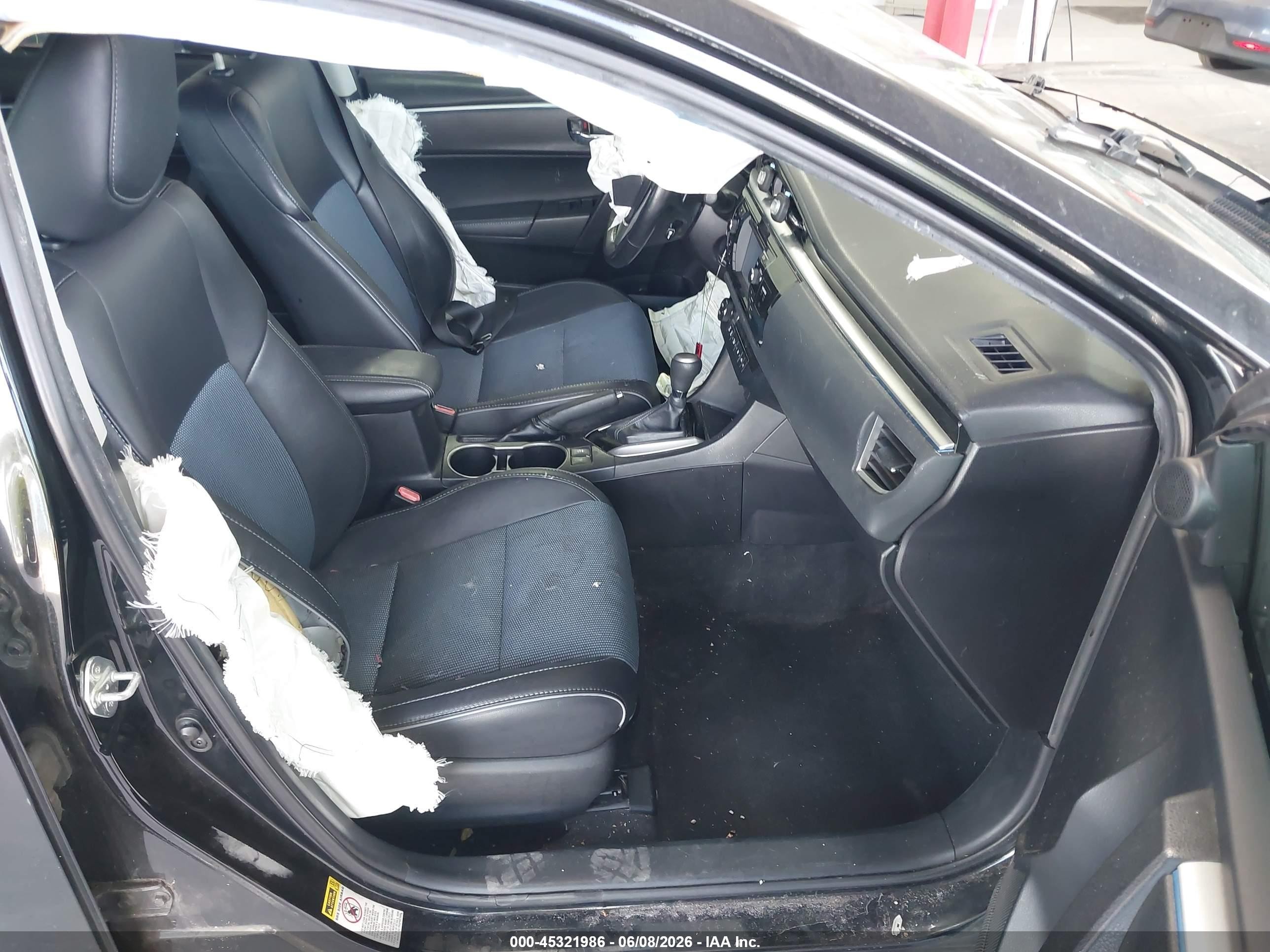 2015 Toyota Corolla S Plus Черный vin: 2T1BURHEXFC379430