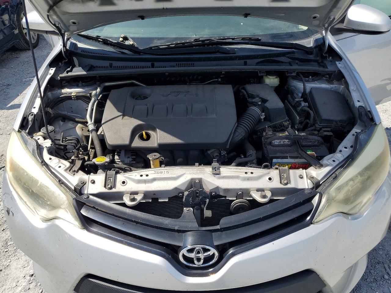 2015 Toyota Corolla L Silver vin: 2T1BURHEXFC390167