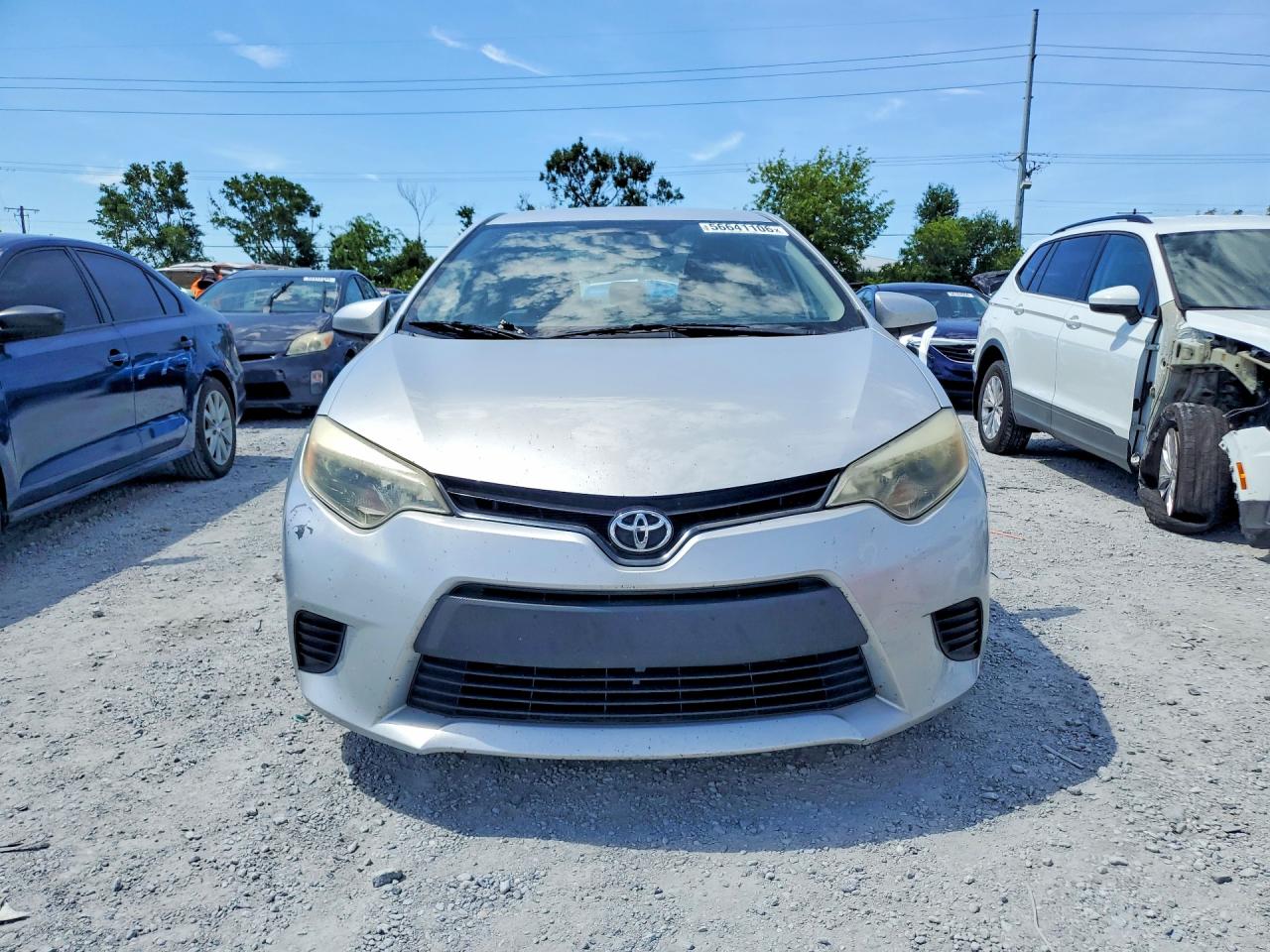 2015 Toyota Corolla L Silver vin: 2T1BURHEXFC390167